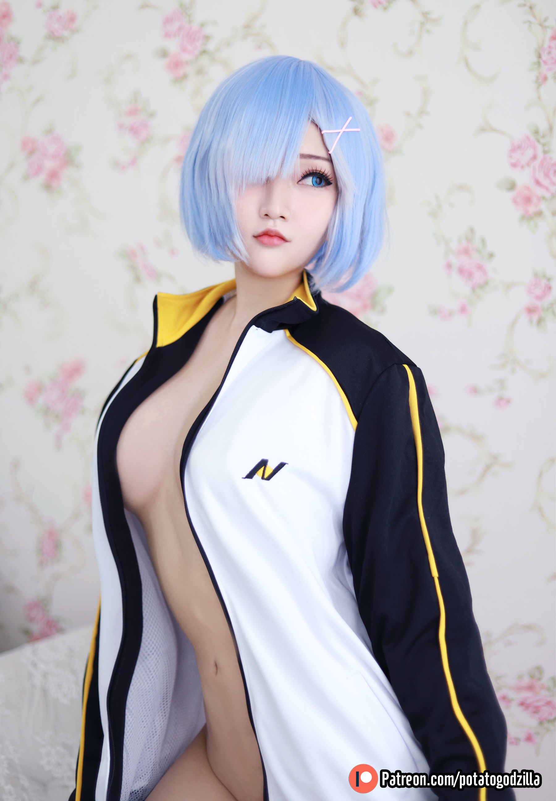 Coser小姐姐Potato Godzilla - Rem In Subaru Jacket-图23