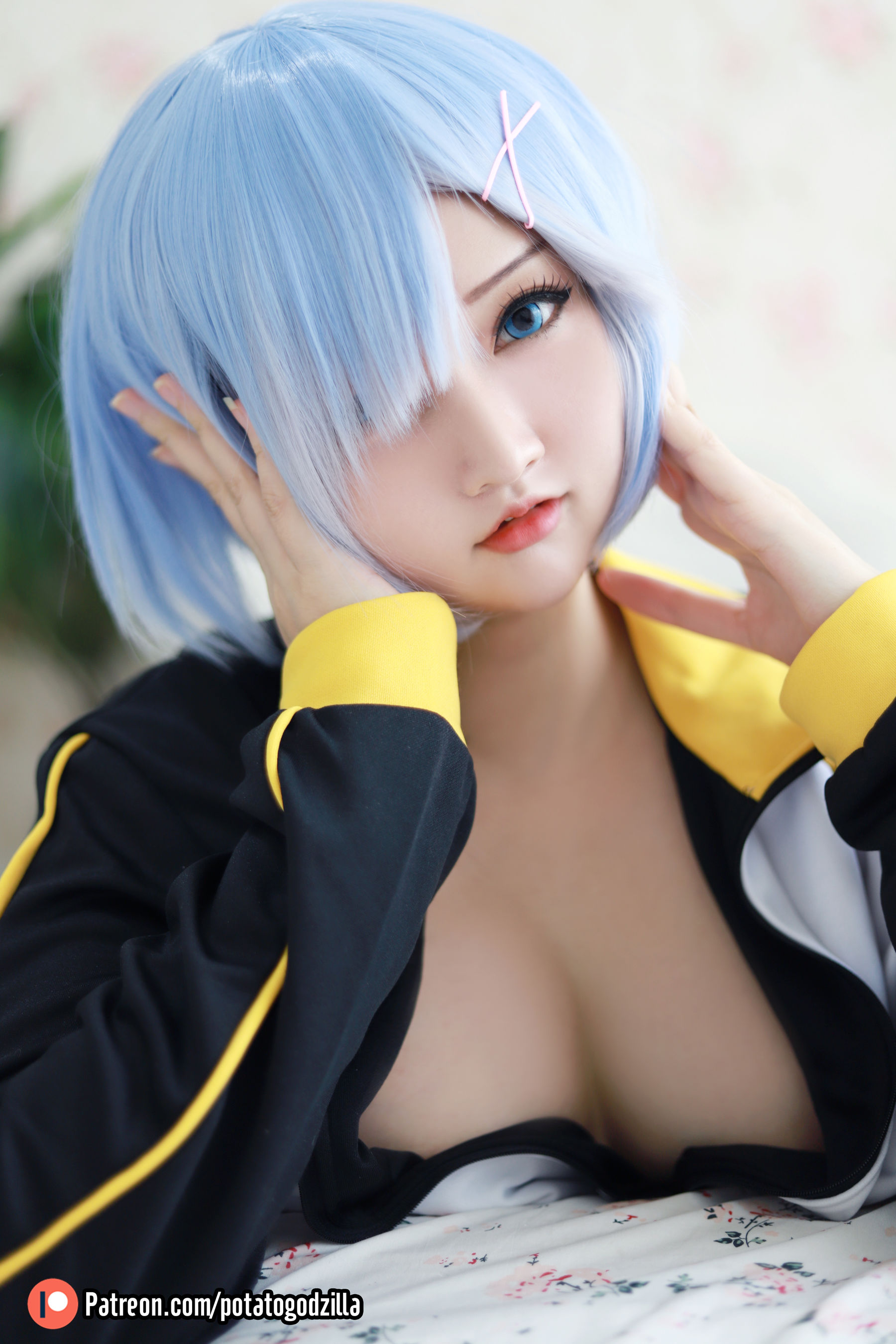 Coser小姐姐Potato Godzilla - Rem In Subaru Jacket-图28