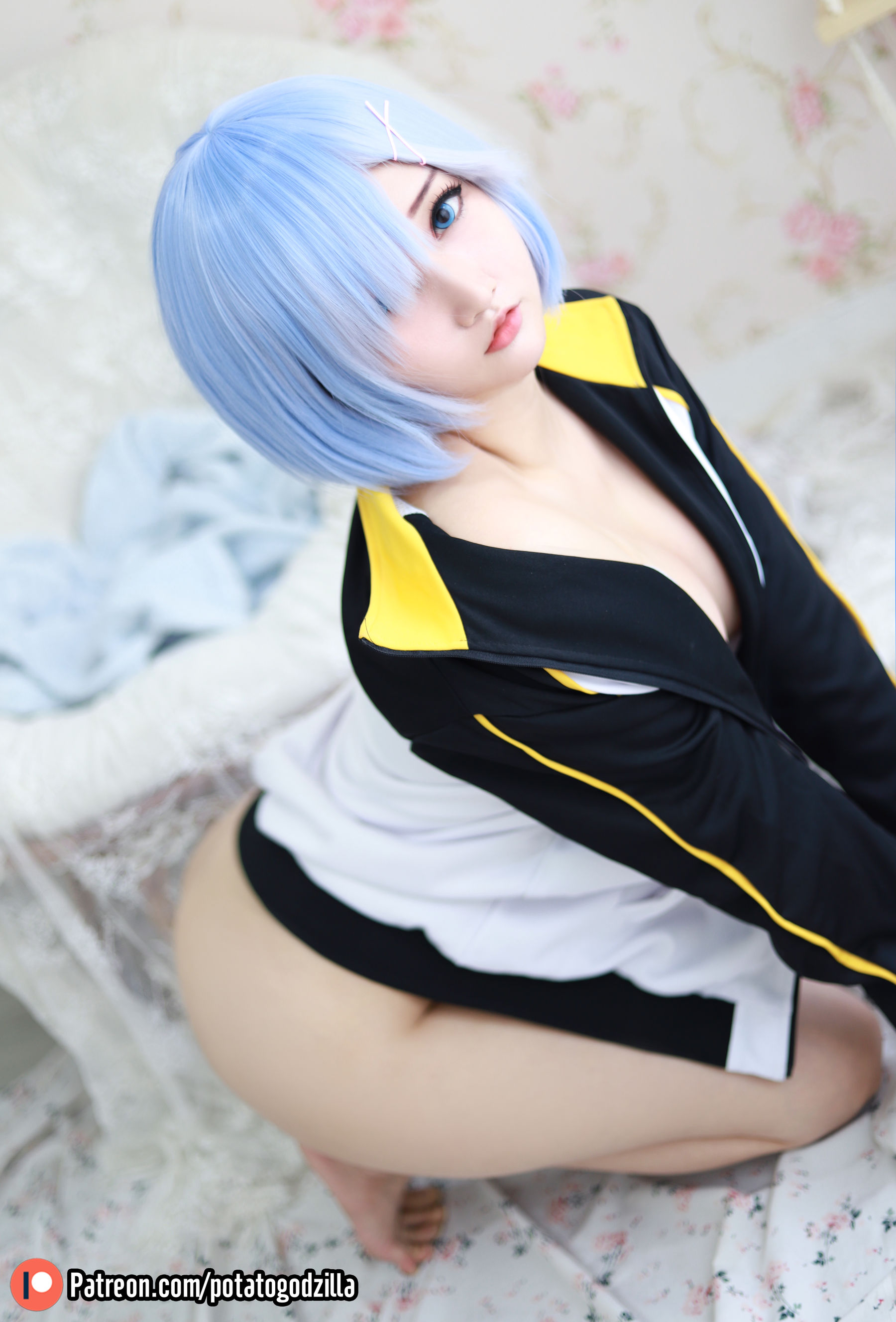 Coser小姐姐Potato Godzilla - Rem In Subaru Jacket-图29