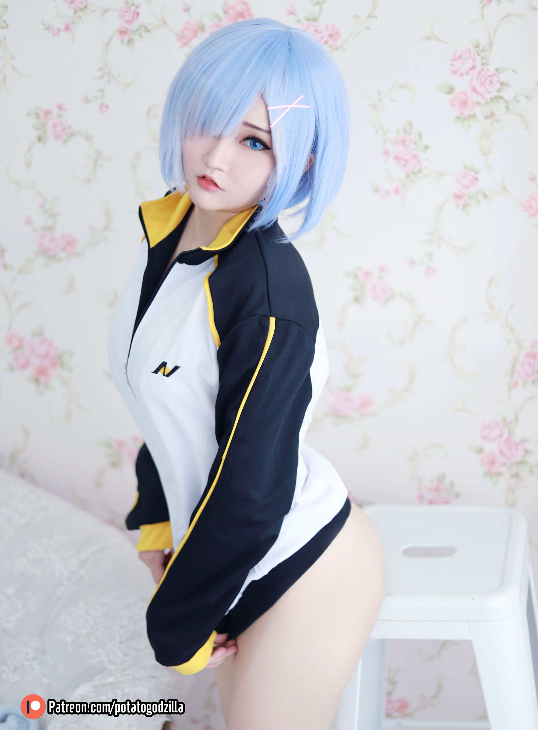 Coser小姐姐Potato Godzilla - Rem In Subaru Jacket-图4