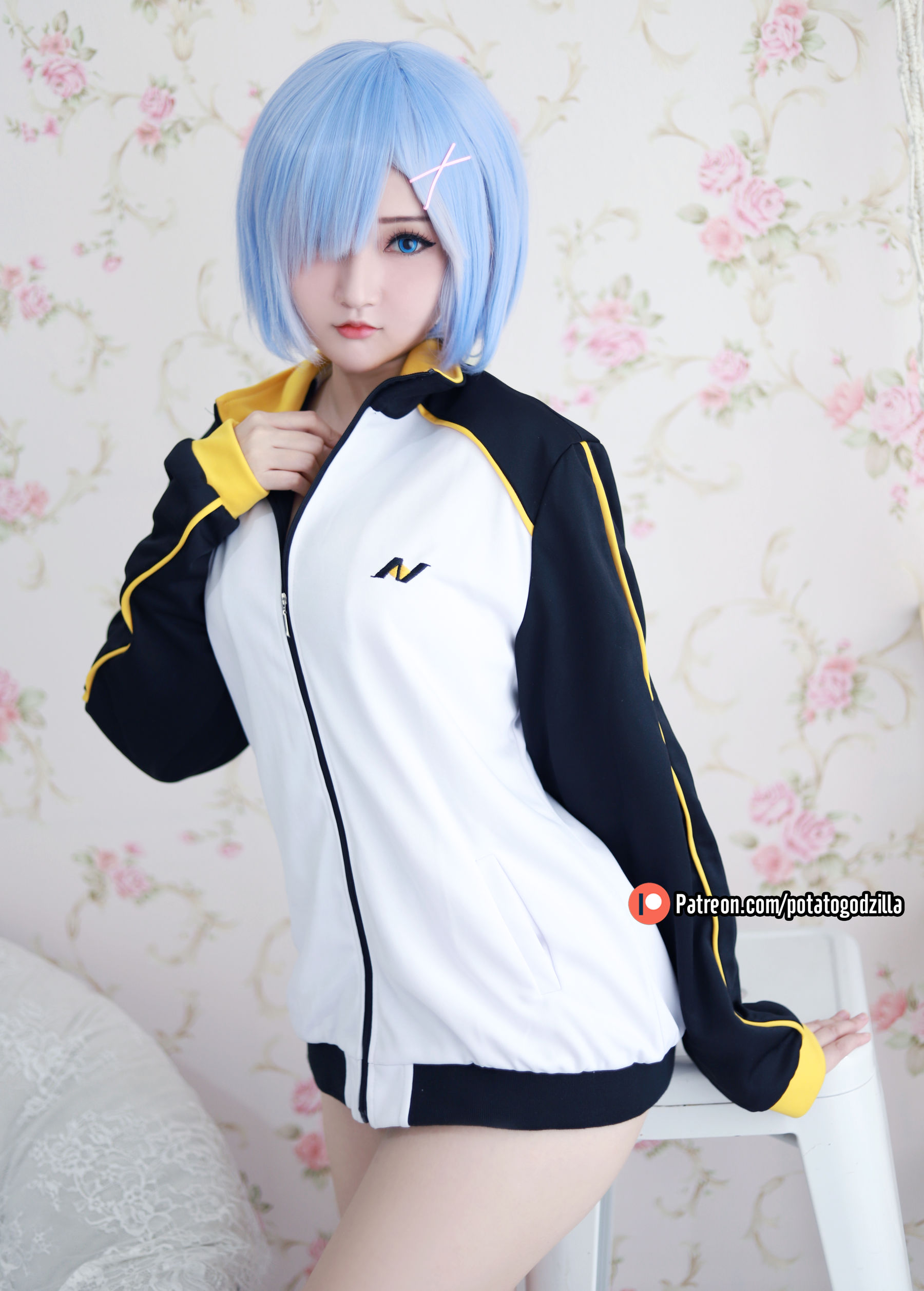 Coser小姐姐Potato Godzilla - Rem In Subaru Jacket-图5