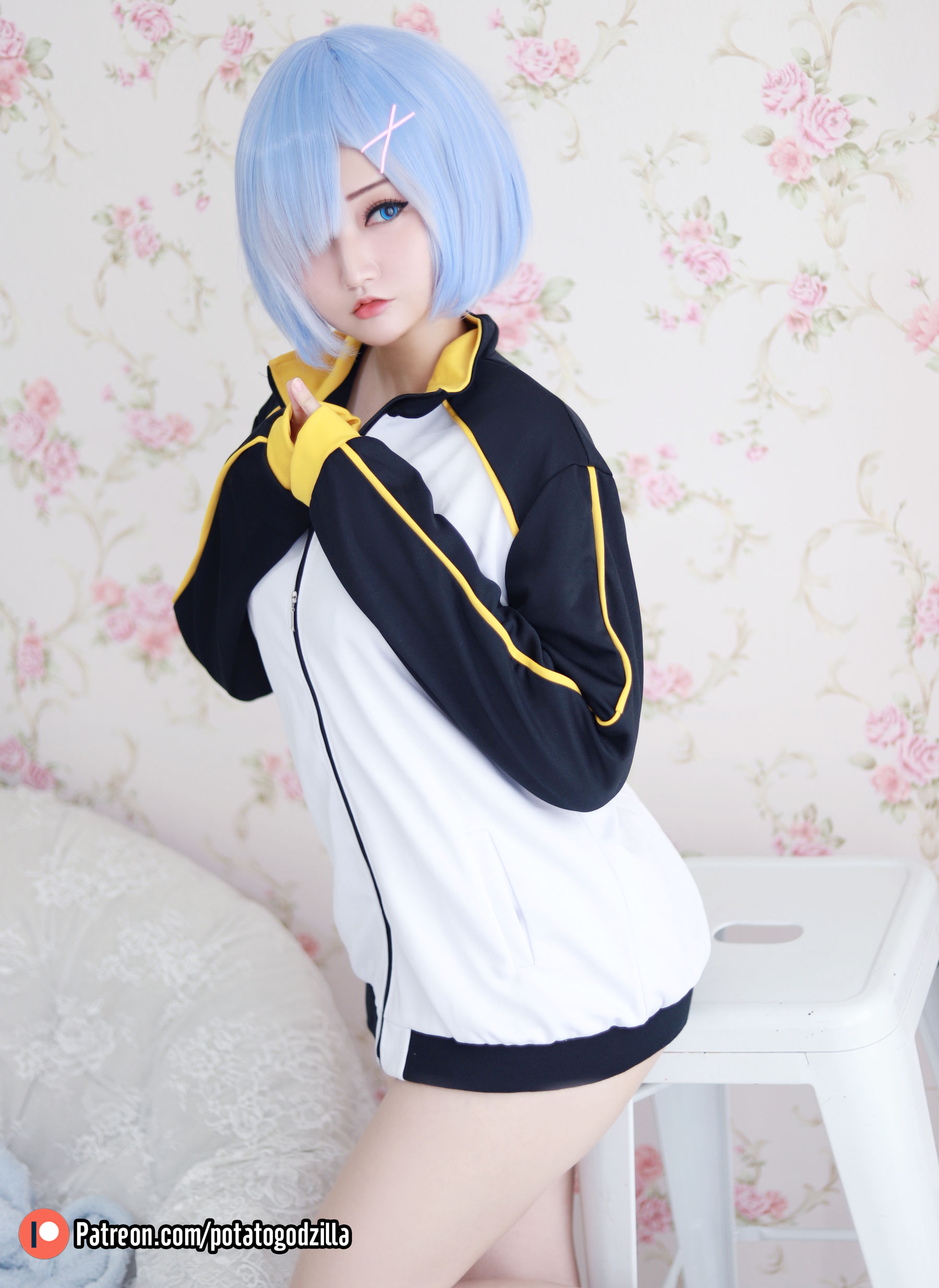 Coser小姐姐Potato Godzilla - Rem In Subaru Jacket-图6
