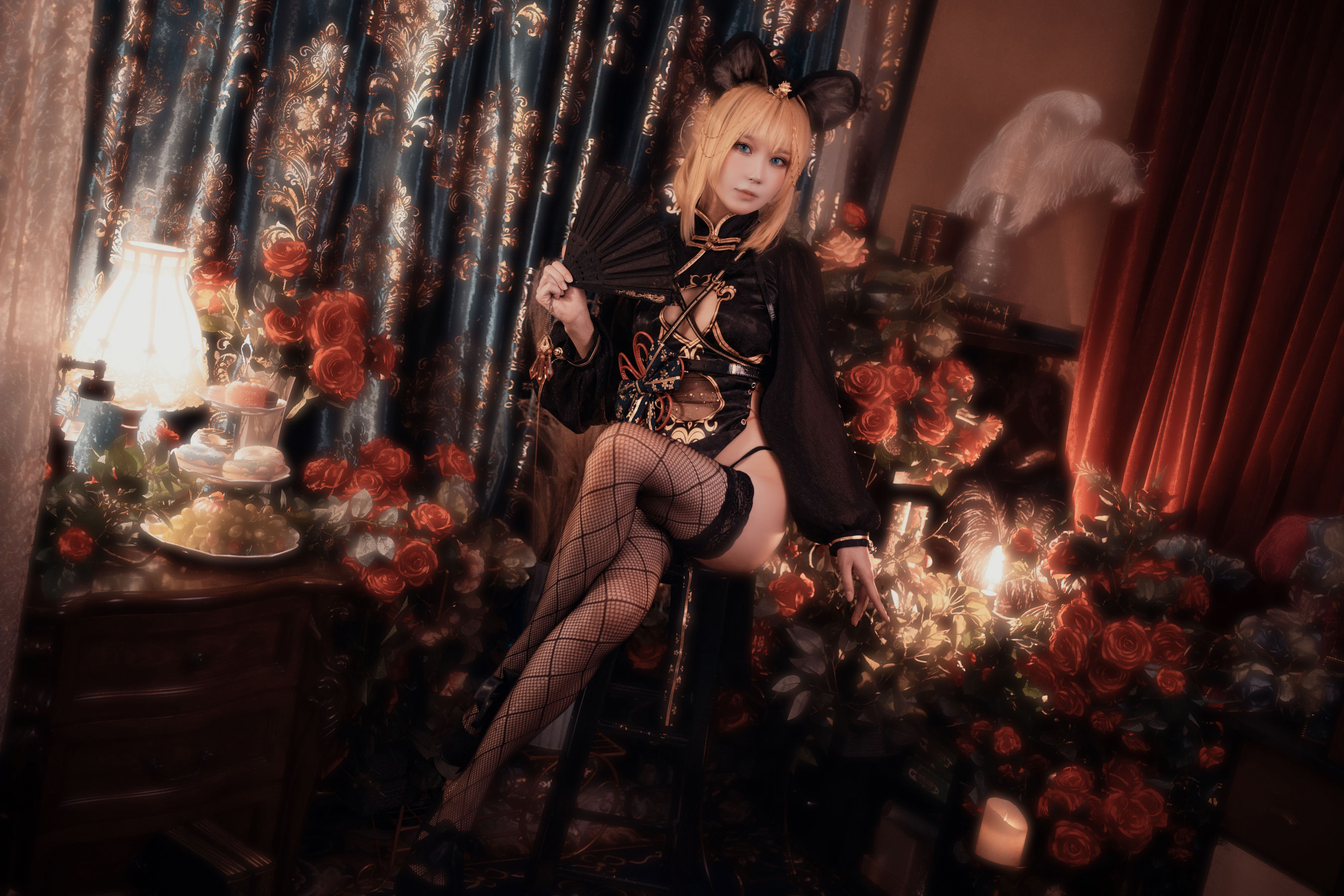 动漫博主阿包也是兔娘 - 只属于你旗袍-图10