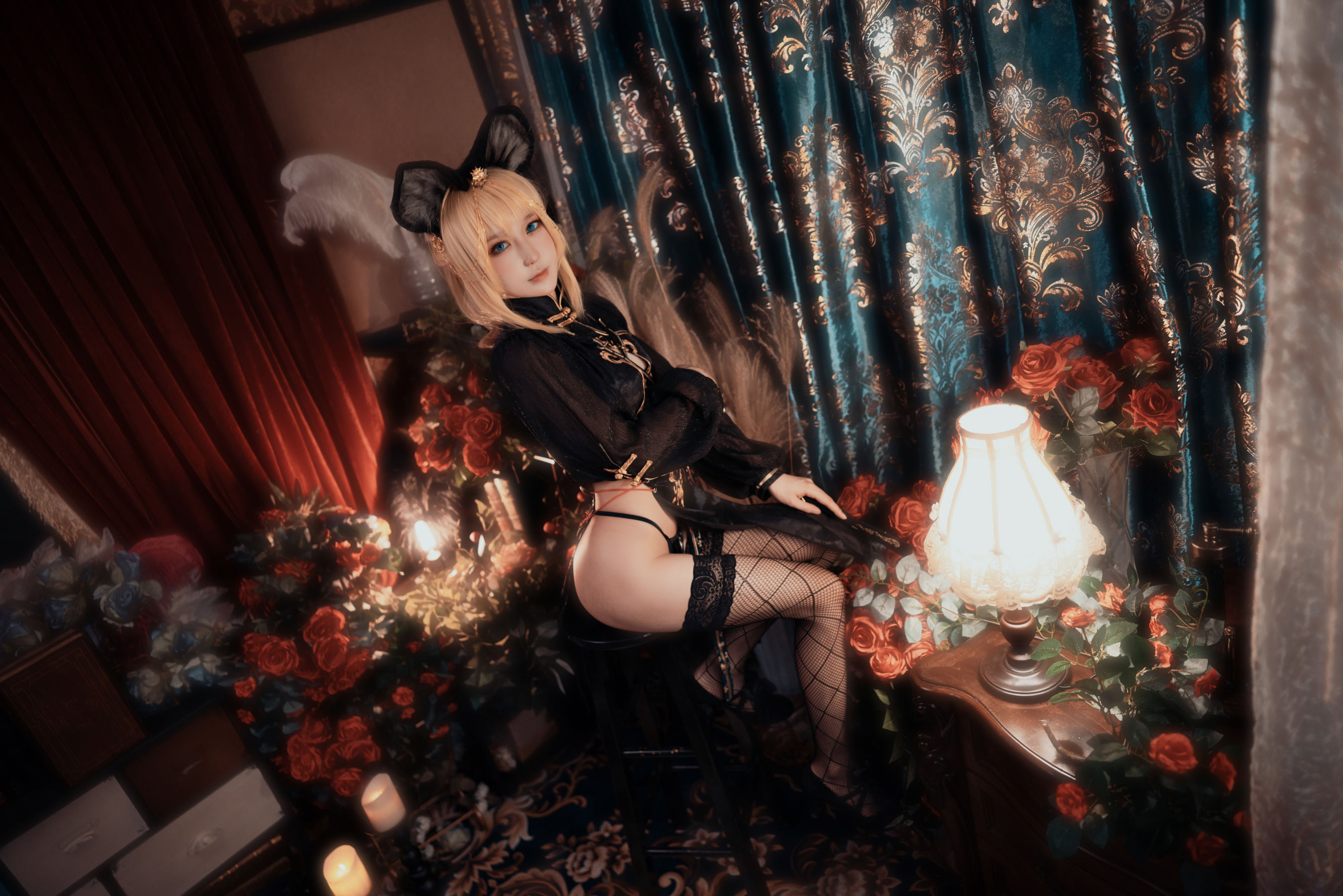 动漫博主阿包也是兔娘 - 只属于你旗袍-图12