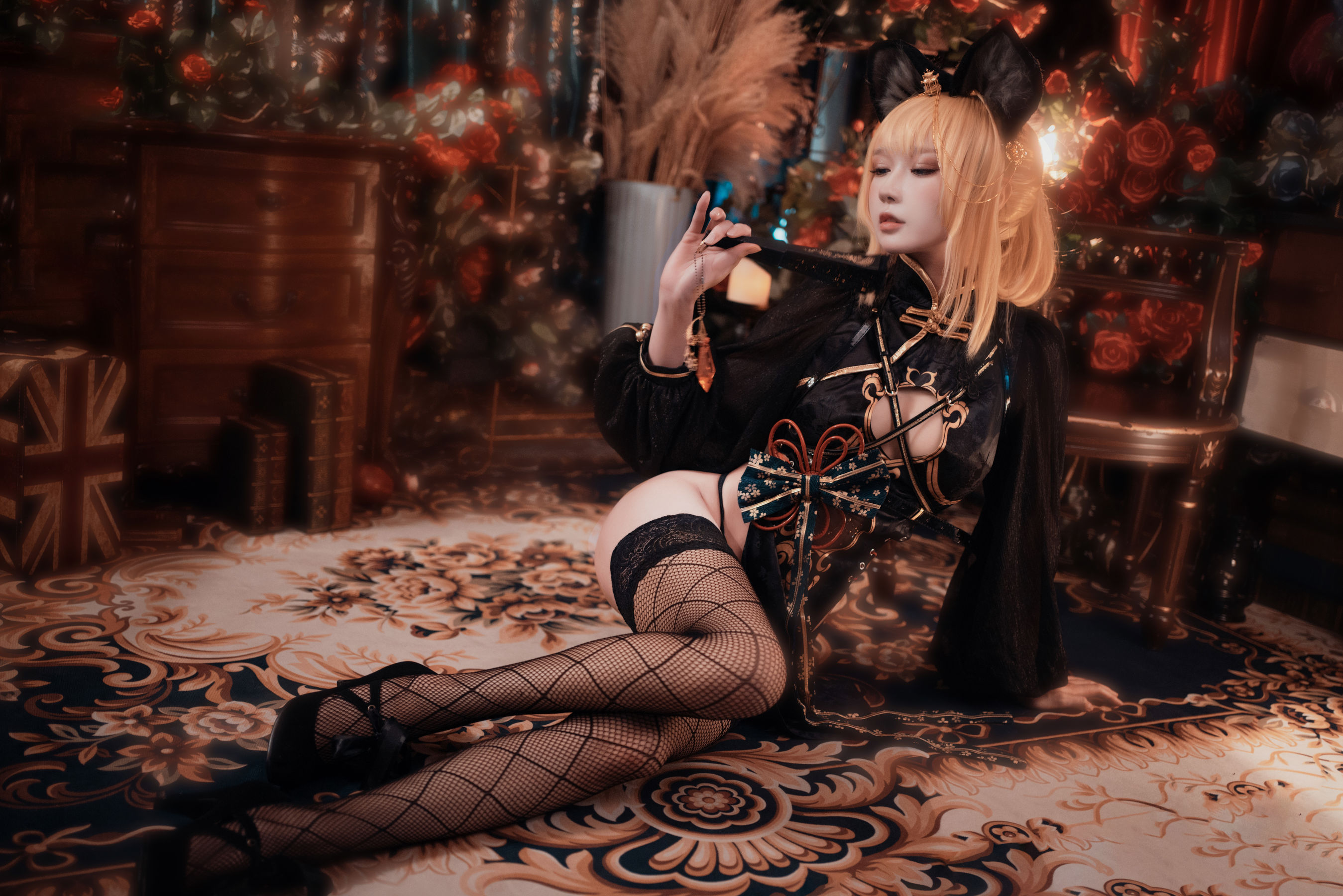 动漫博主阿包也是兔娘 - 只属于你旗袍-图7