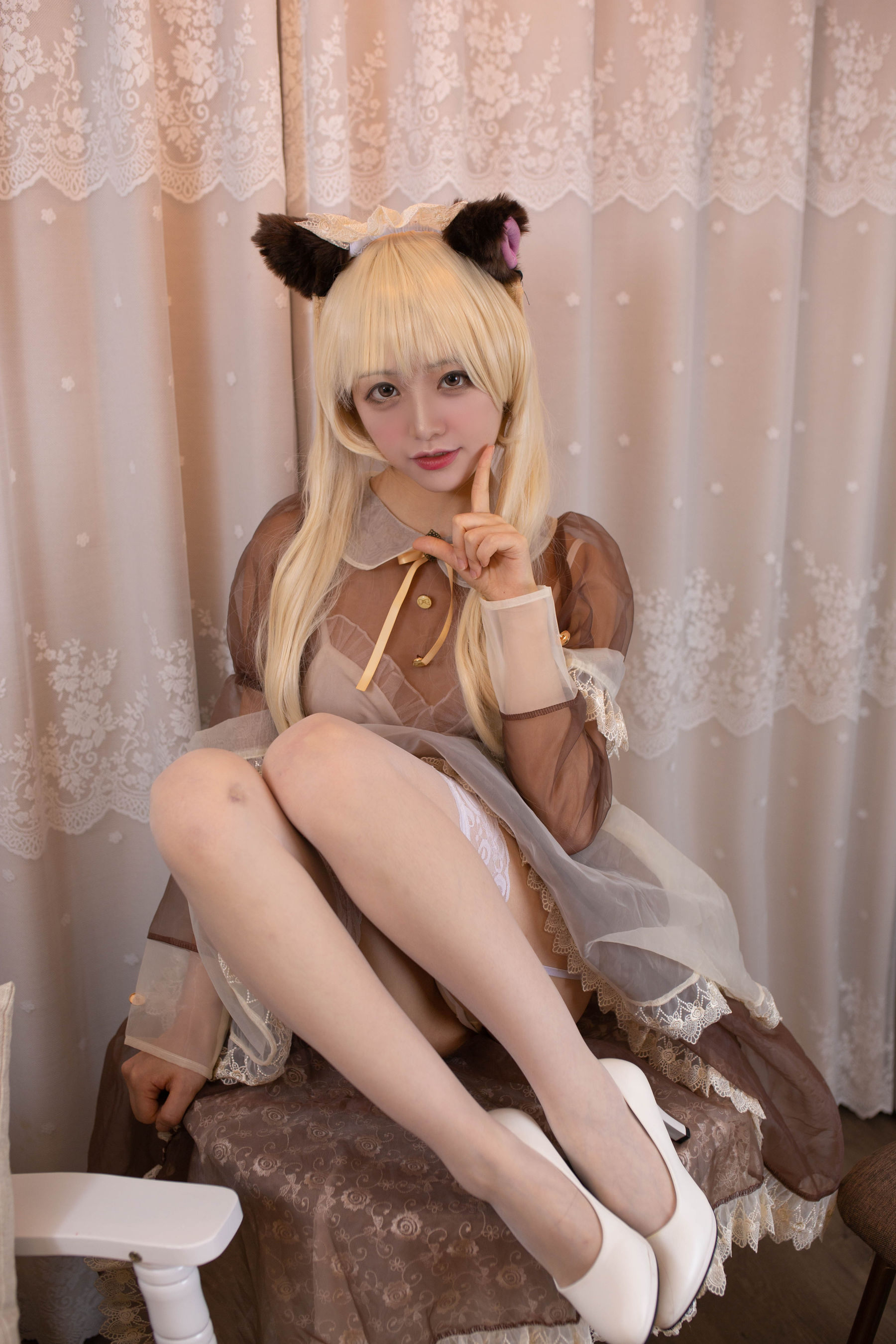 福利姬嘎潼 - 透明女仆-图3