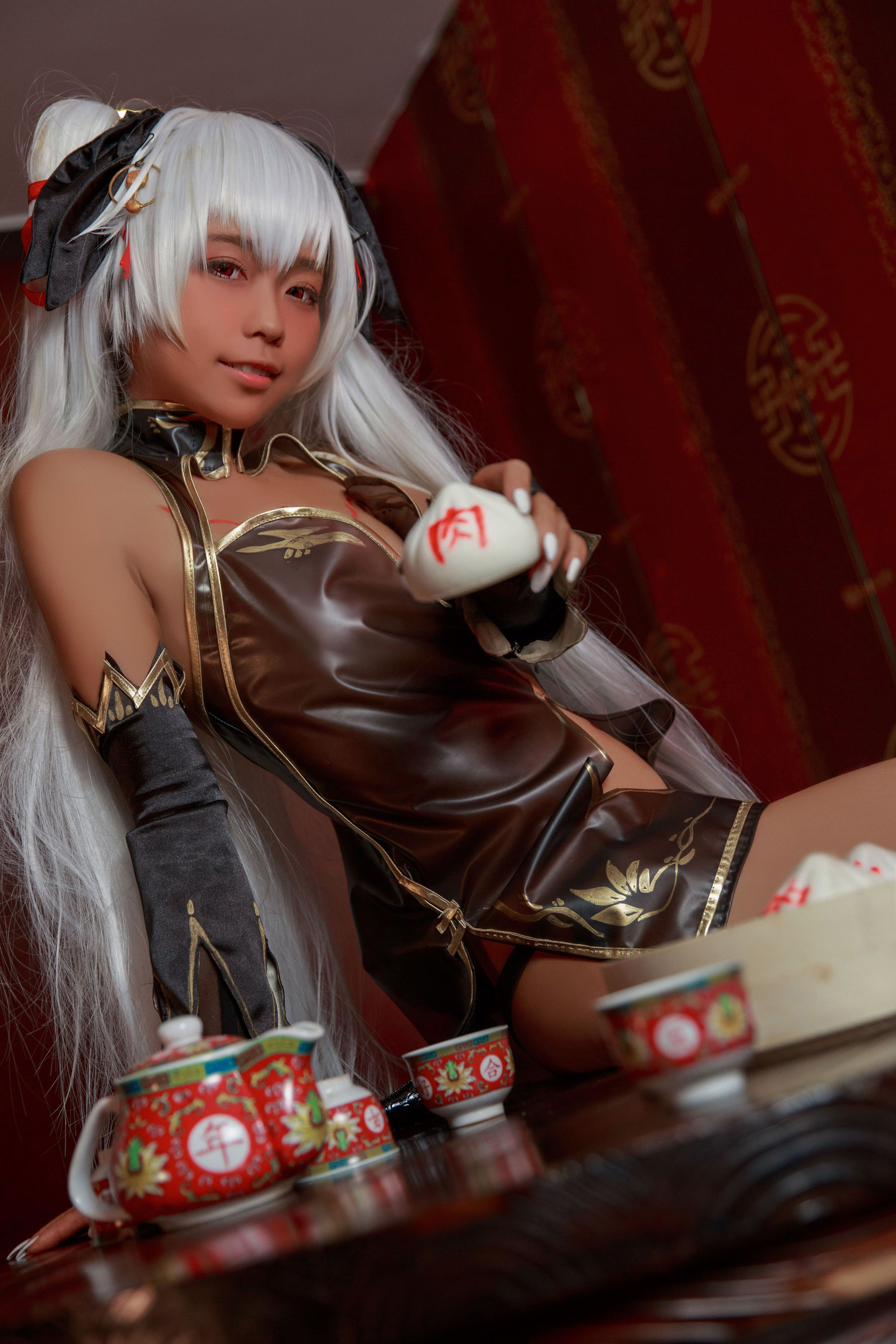 动漫博主G44不会受伤 - 褐色旗袍娘-图4