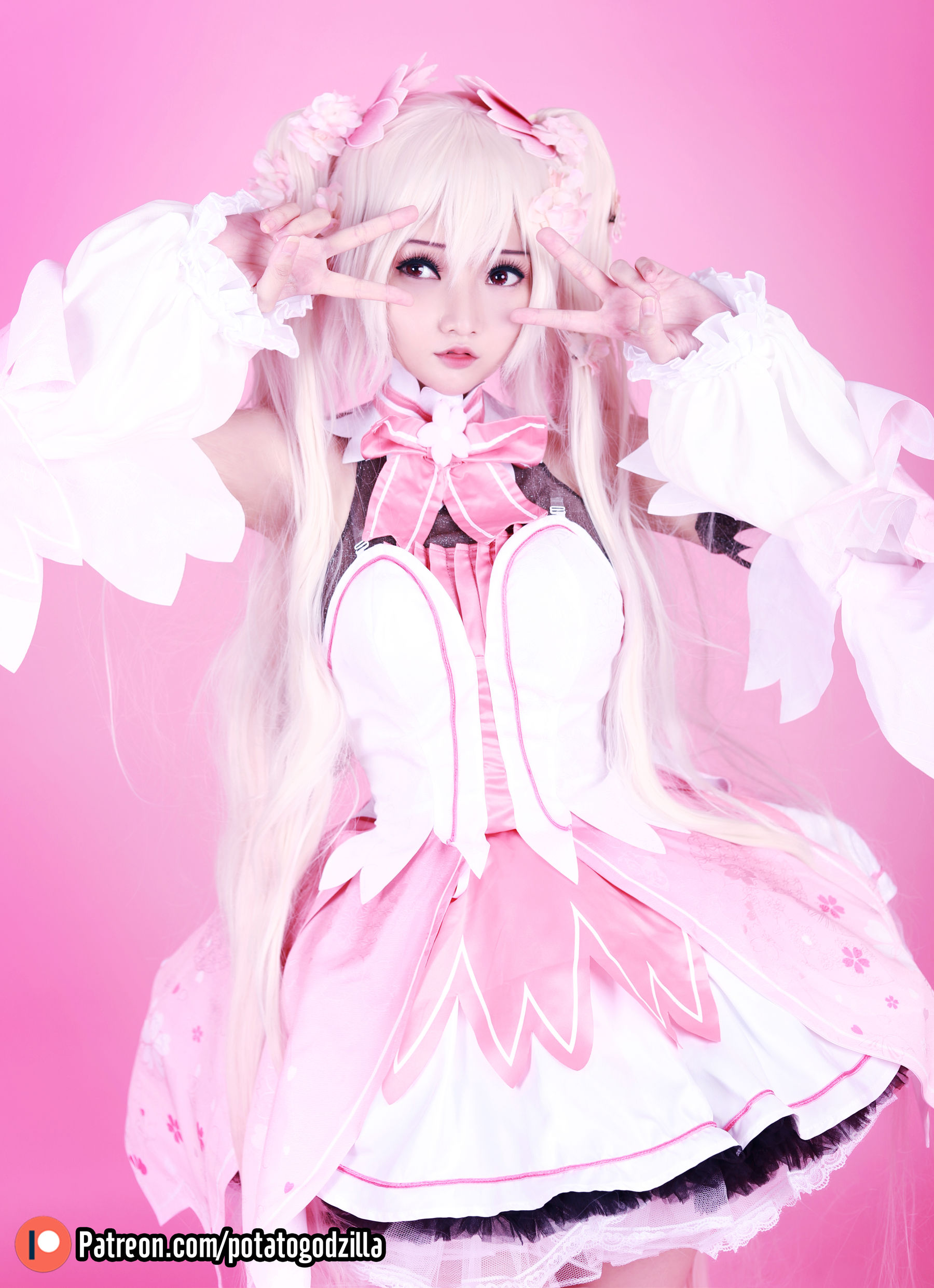 Coser小姐姐Potato Godzilla - Sakura Miku-图17