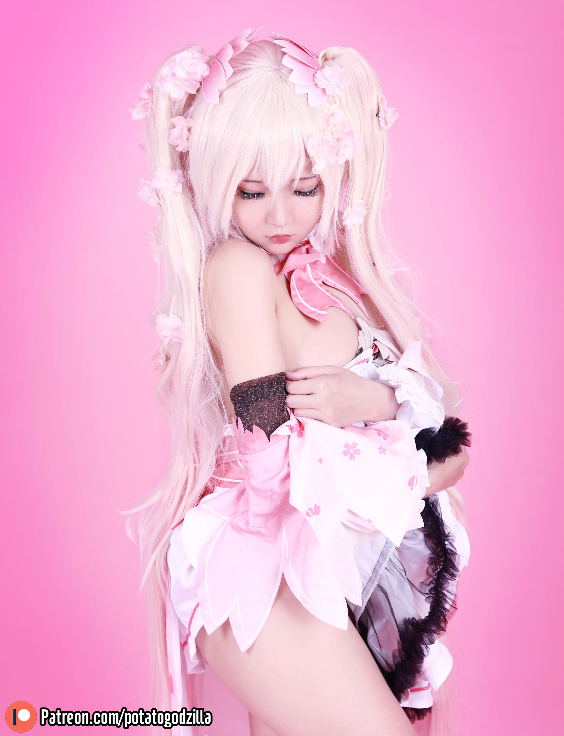 Coser小姐姐Potato Godzilla - Sakura Miku-图23