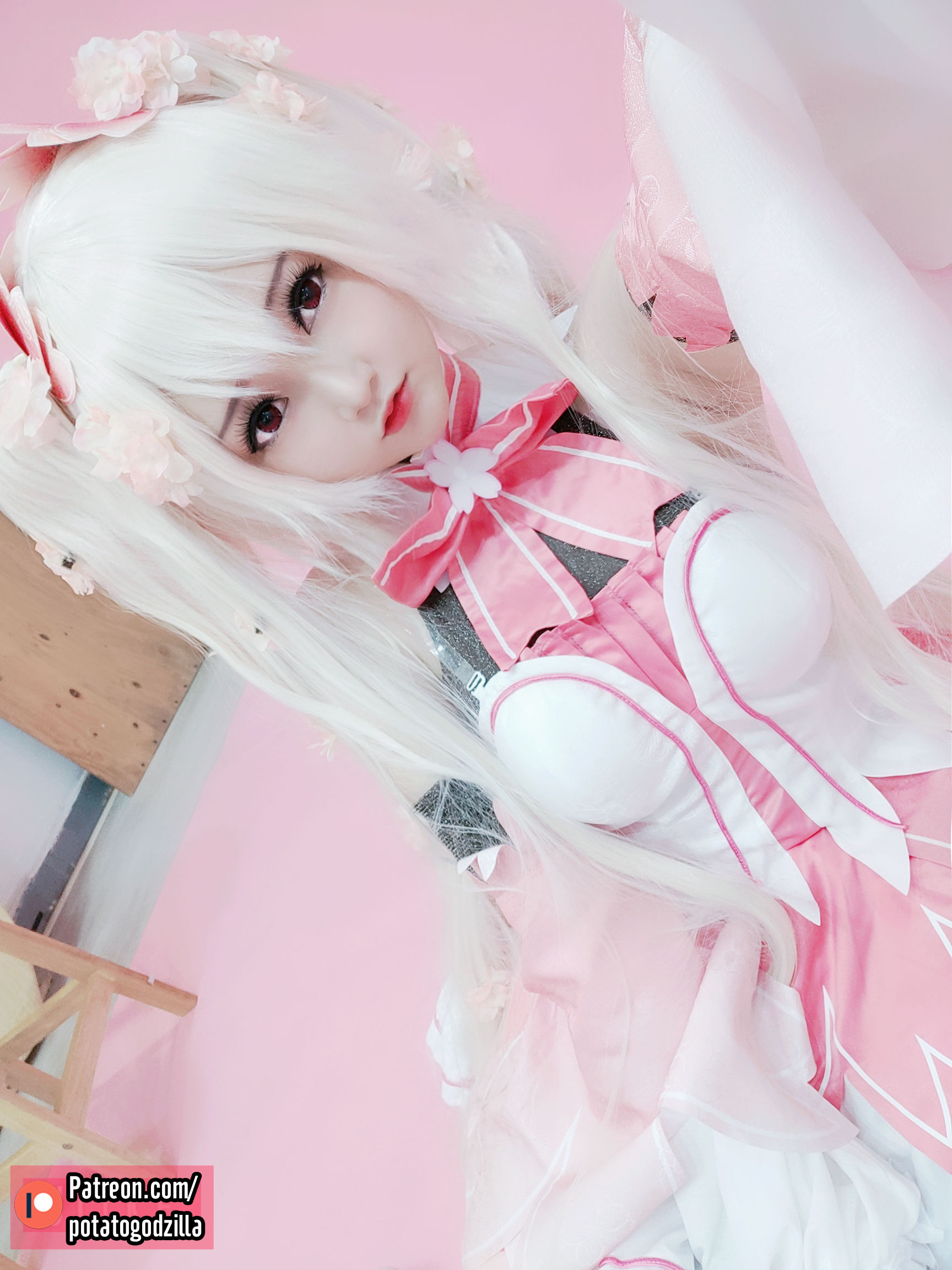 Coser小姐姐Potato Godzilla - Sakura Miku-图32