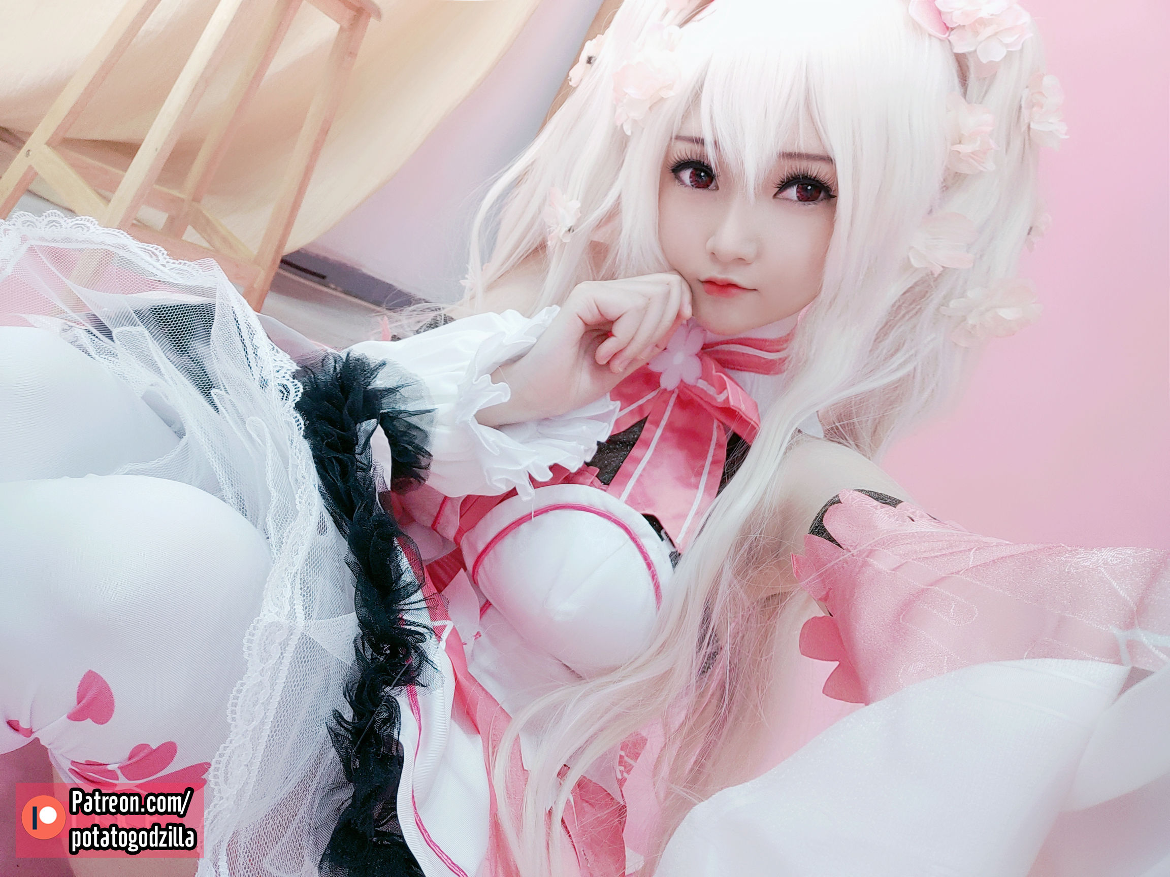 Coser小姐姐Potato Godzilla - Sakura Miku-图39