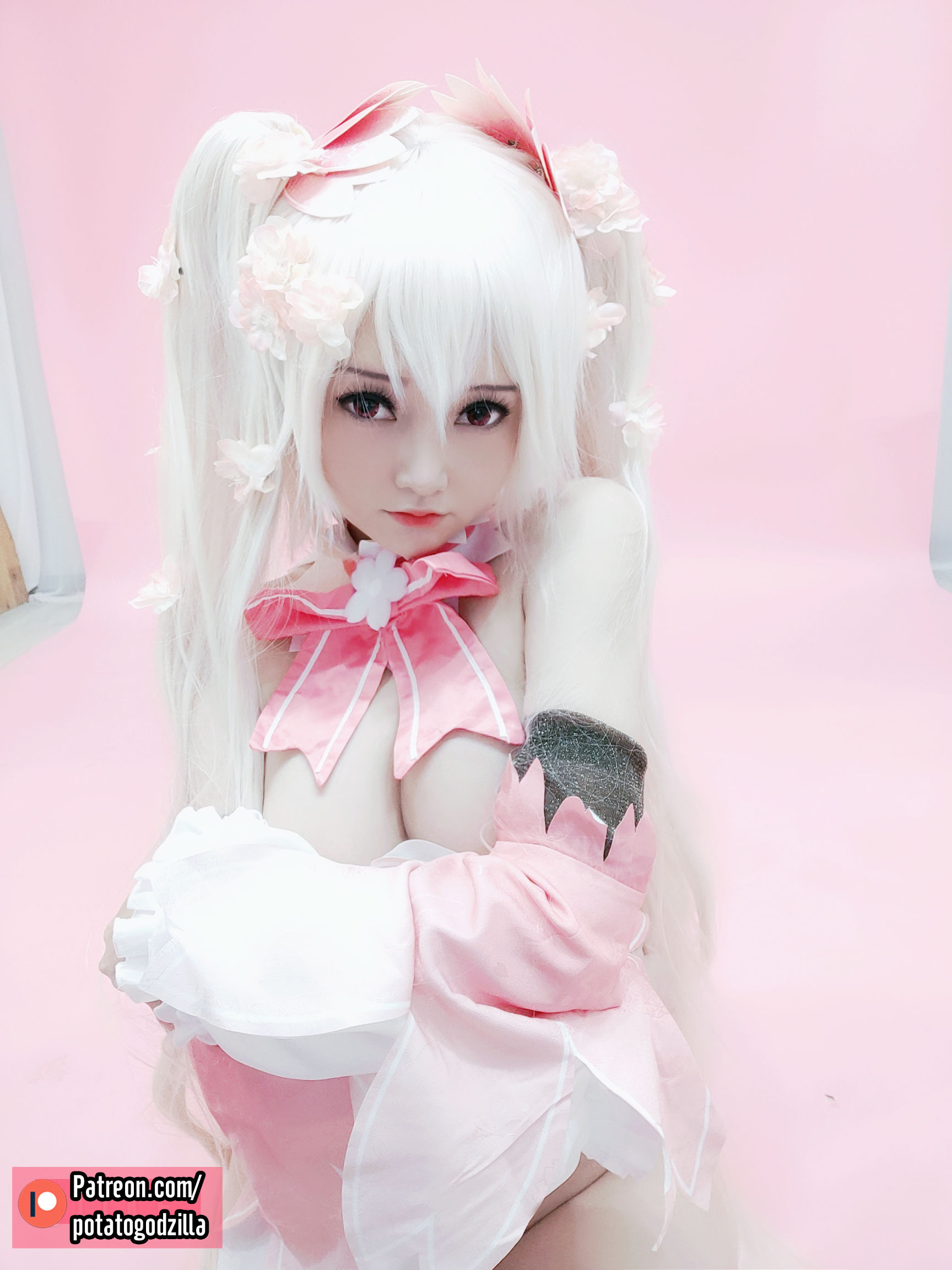 Coser小姐姐Potato Godzilla - Sakura Miku-图41