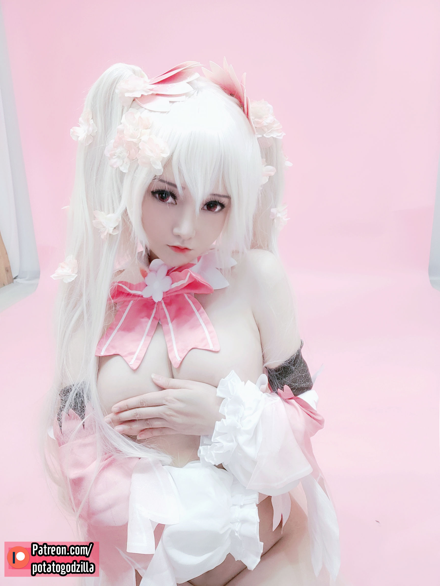 Coser小姐姐Potato Godzilla - Sakura Miku-图42