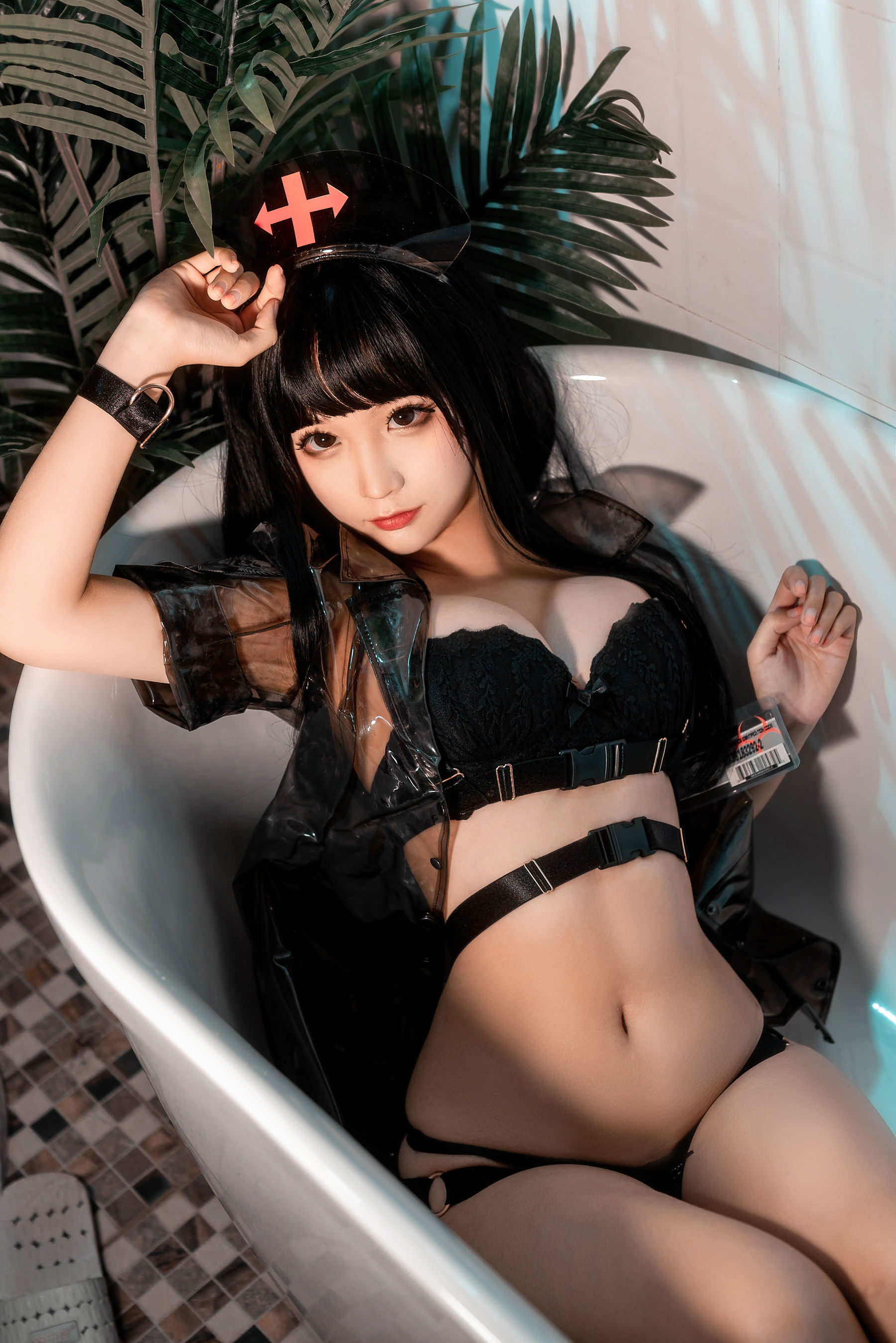 动漫博主蠢沫沫 - 胶衣护士 黑-图8