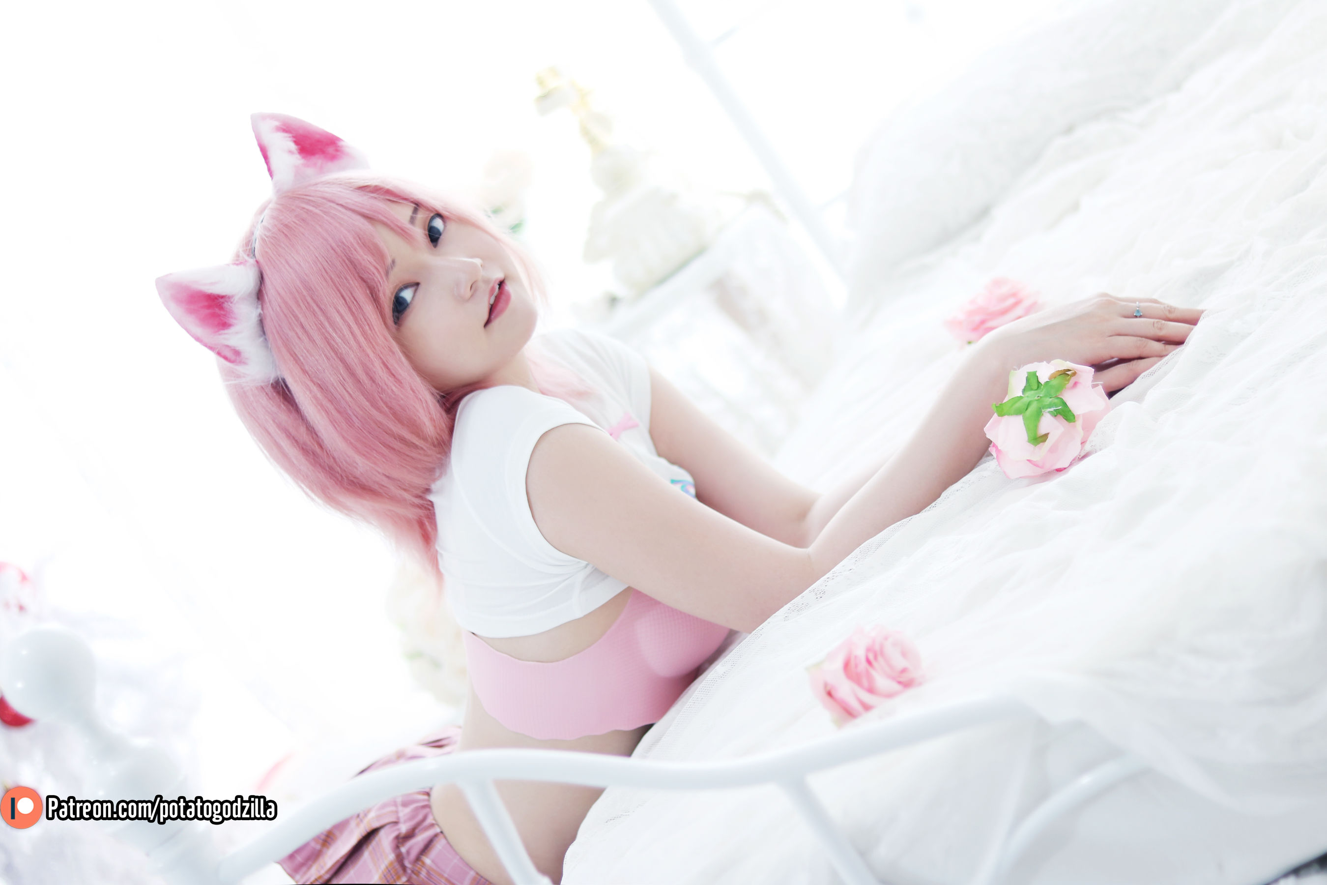 Coser小姐姐Potato Godzilla - Pink Casual-图2