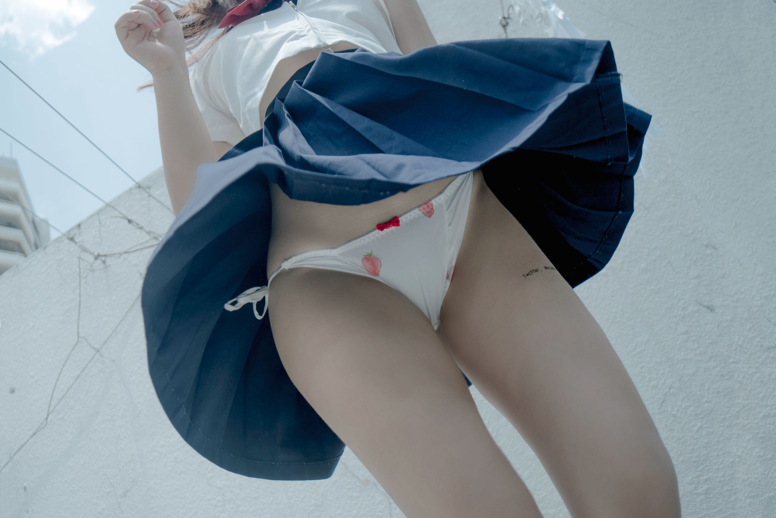 萌系小姐姐-白烨- - 天台-图22