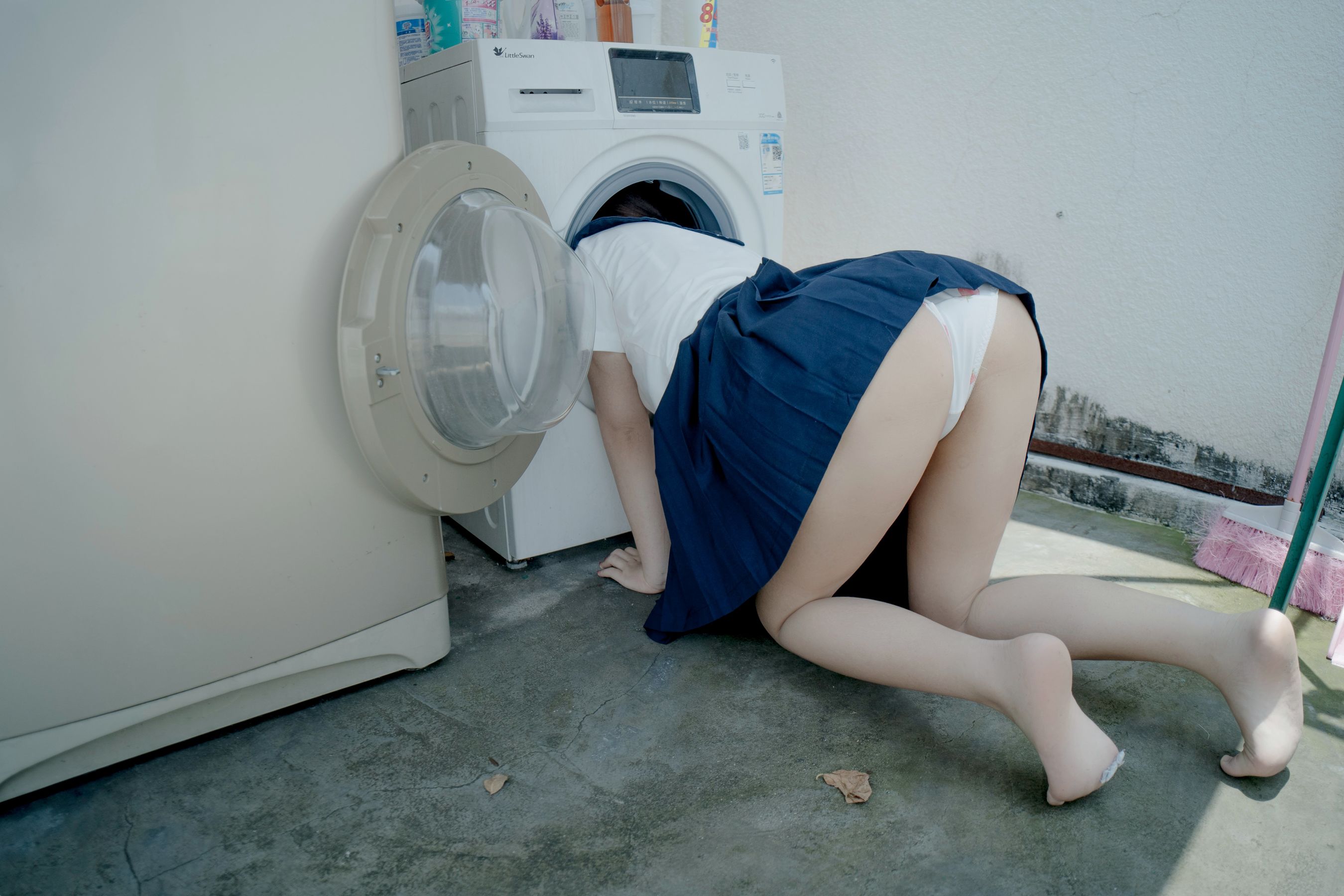 萌系小姐姐-白烨- - 天台-图28