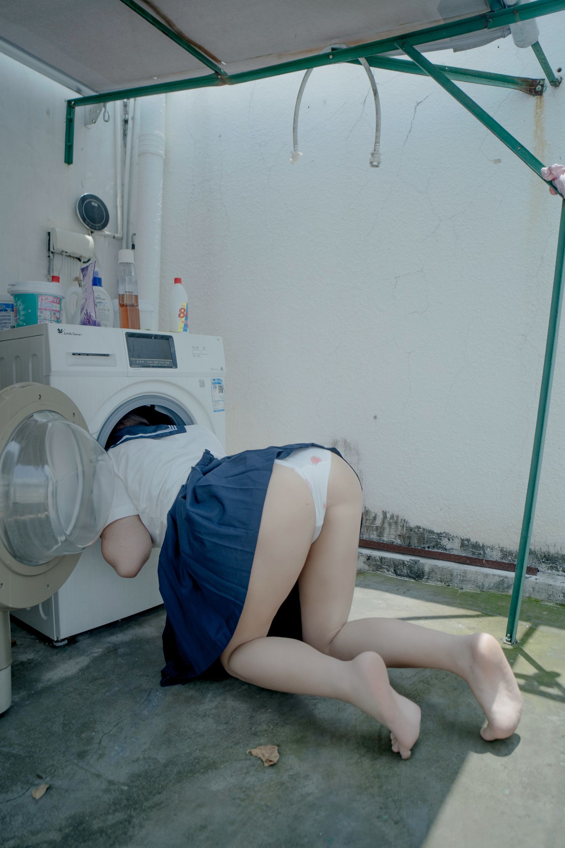 萌系小姐姐-白烨- - 天台-图29