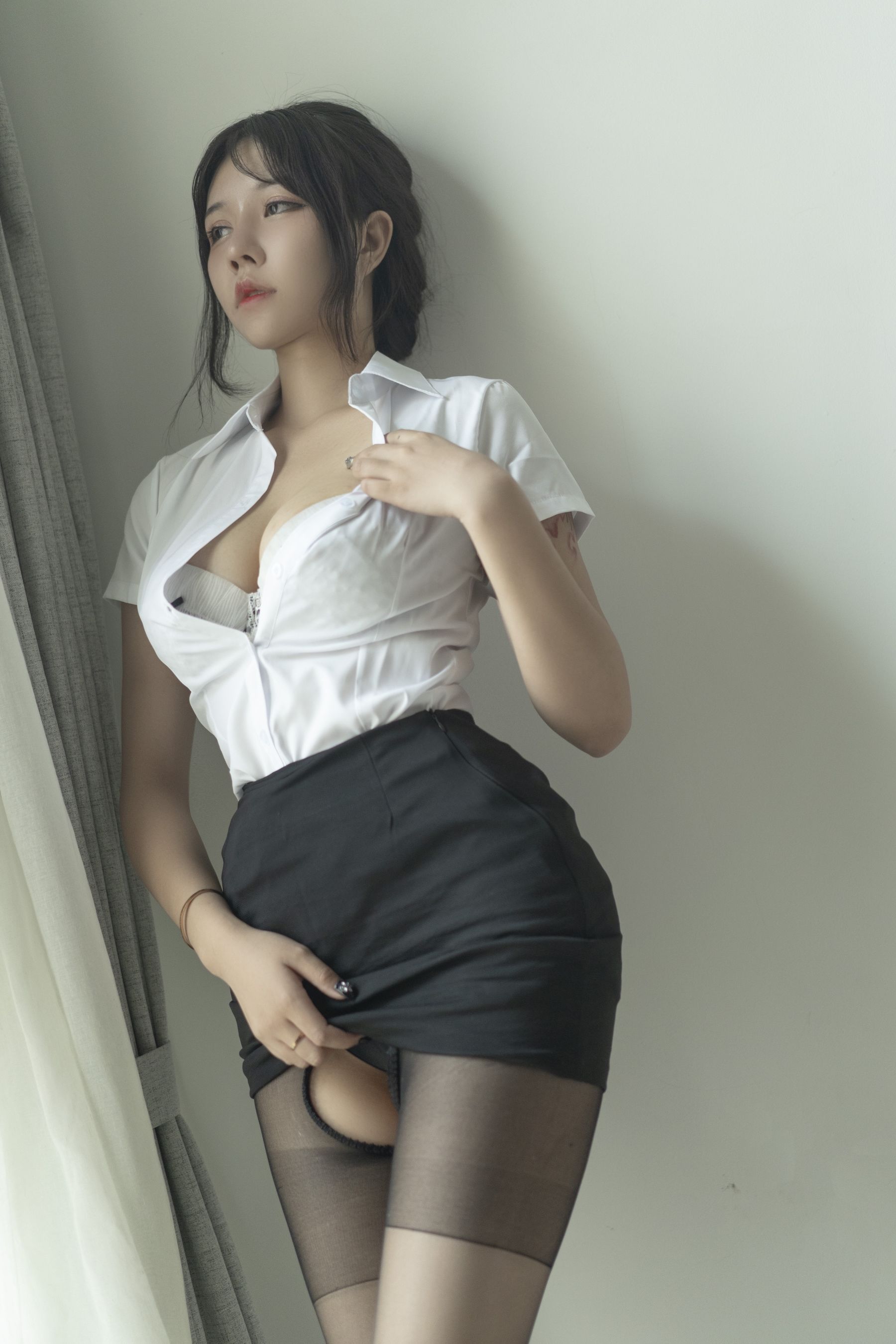 微博妹子 汐 - 制服-图23