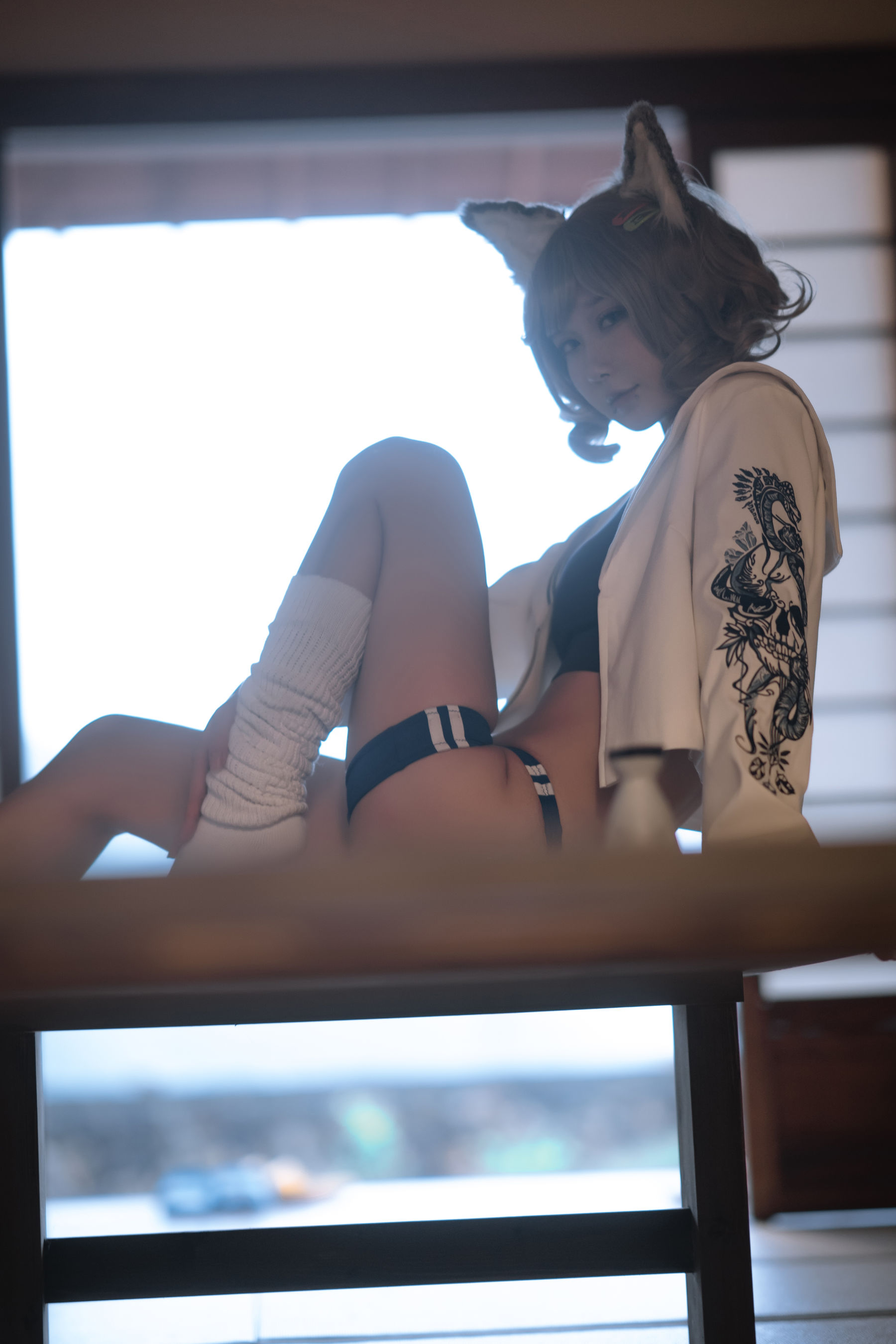 动漫博主阿包也是兔娘 - X型体操服-图24