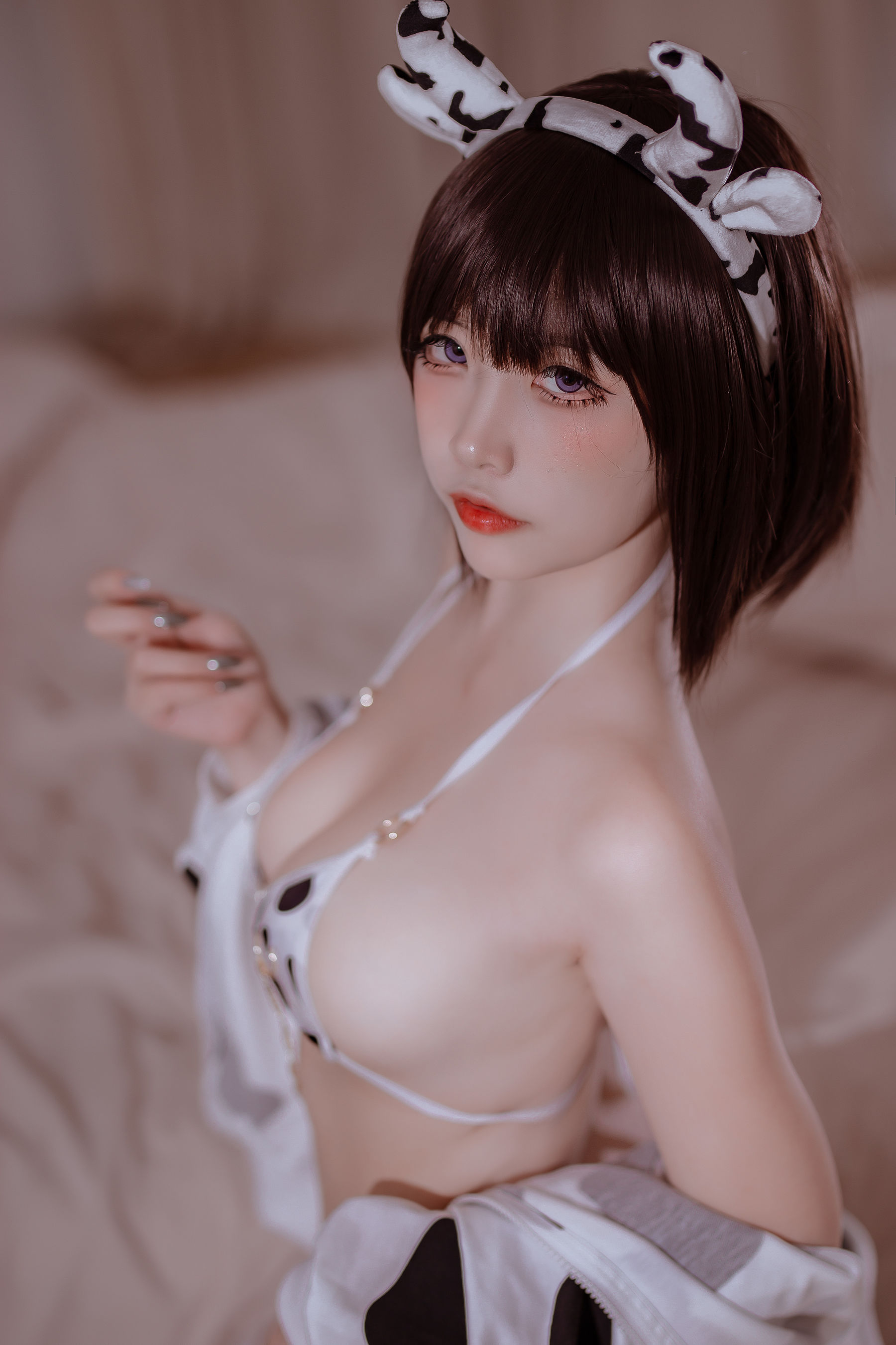 人气Coser二佐Nisa - 奶牛妹妹-图25