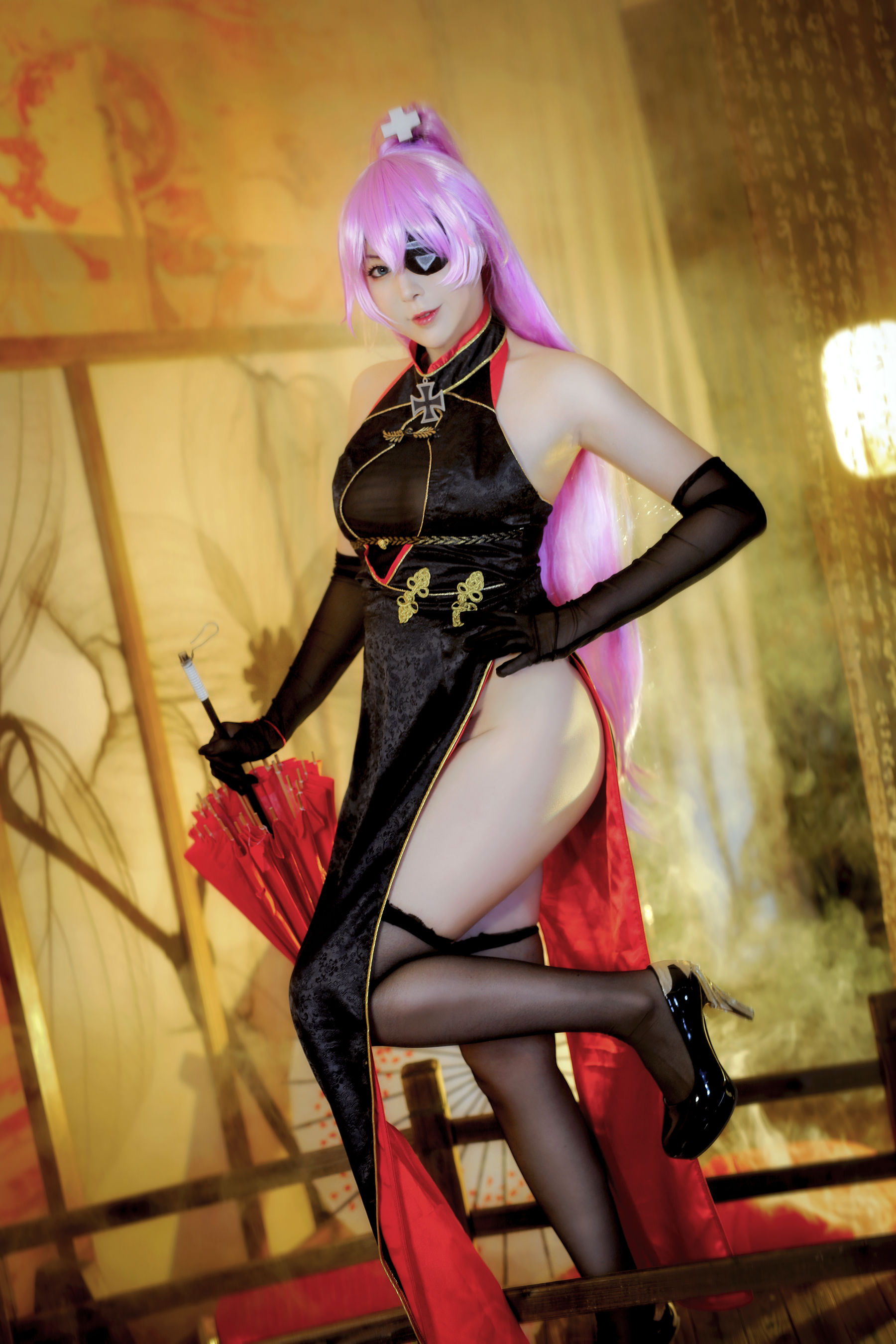 小容仔咕咕咕 - 沙恩霍斯特旗袍-图2