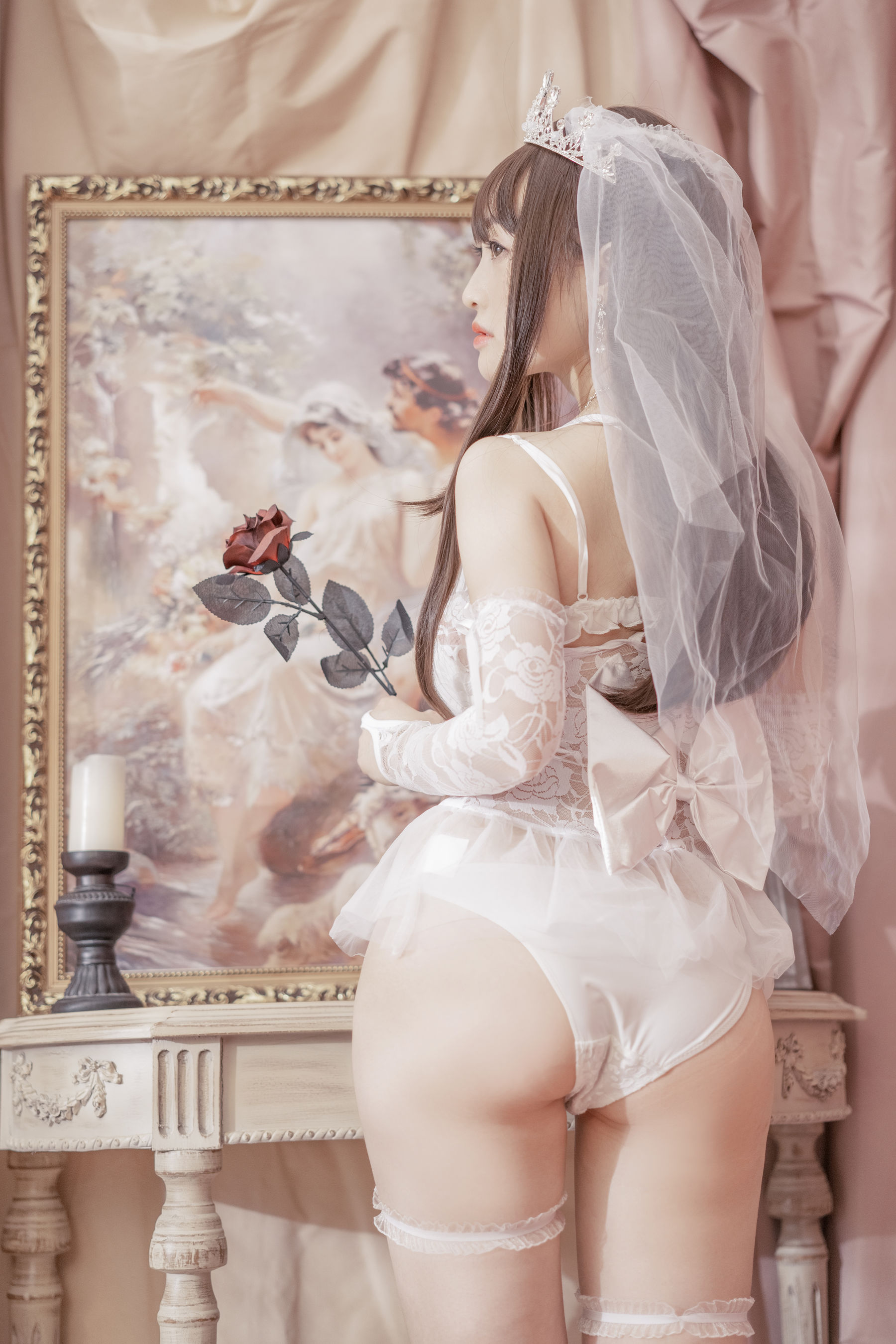 动漫博主脱尾巴Mizuki - 婚纱-图5