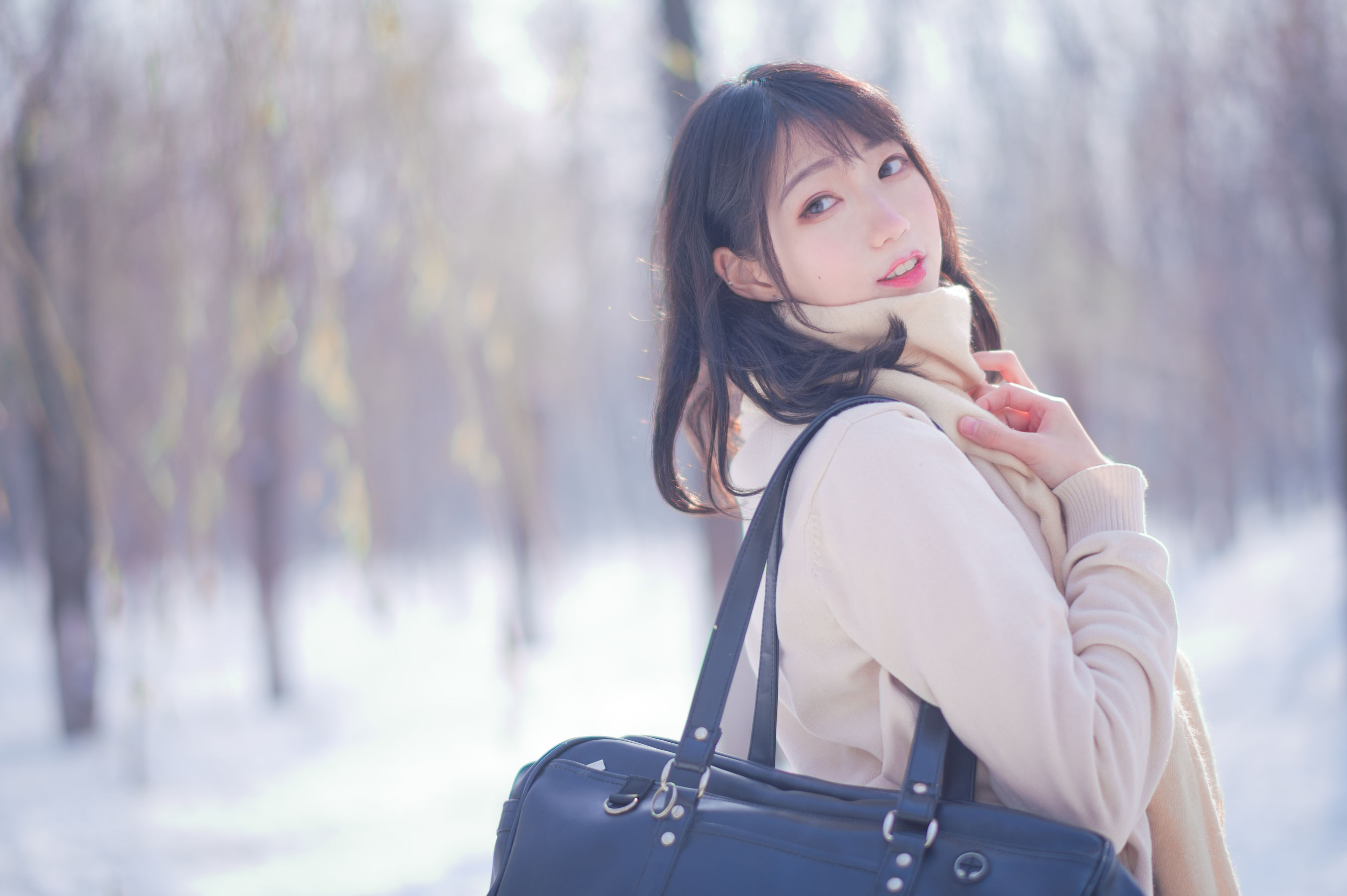 周叽是可爱兔兔 - 雪景JK-图2