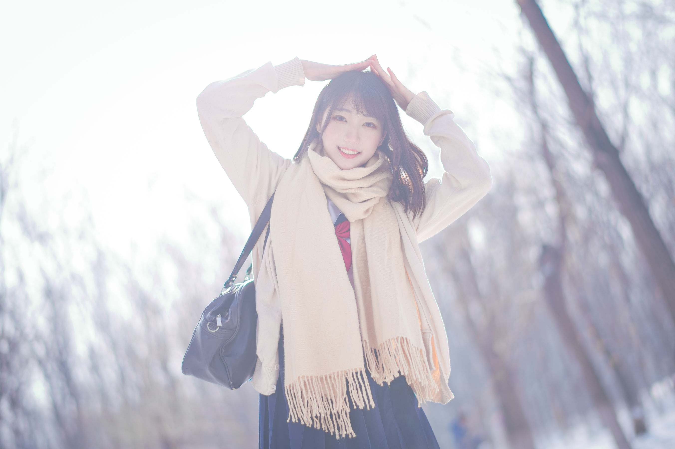 周叽是可爱兔兔 - 雪景JK-图5