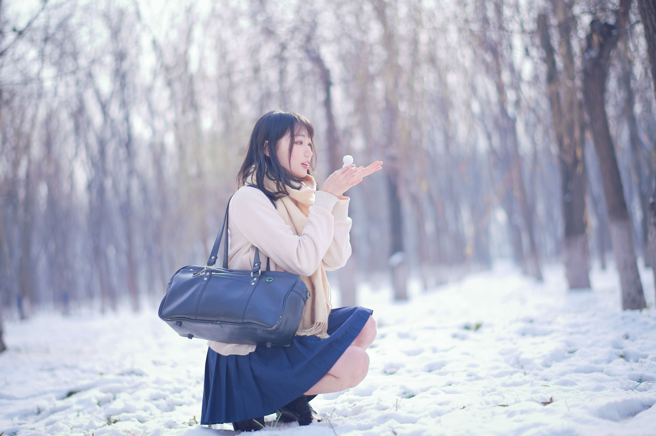 周叽是可爱兔兔 - 雪景JK-图8