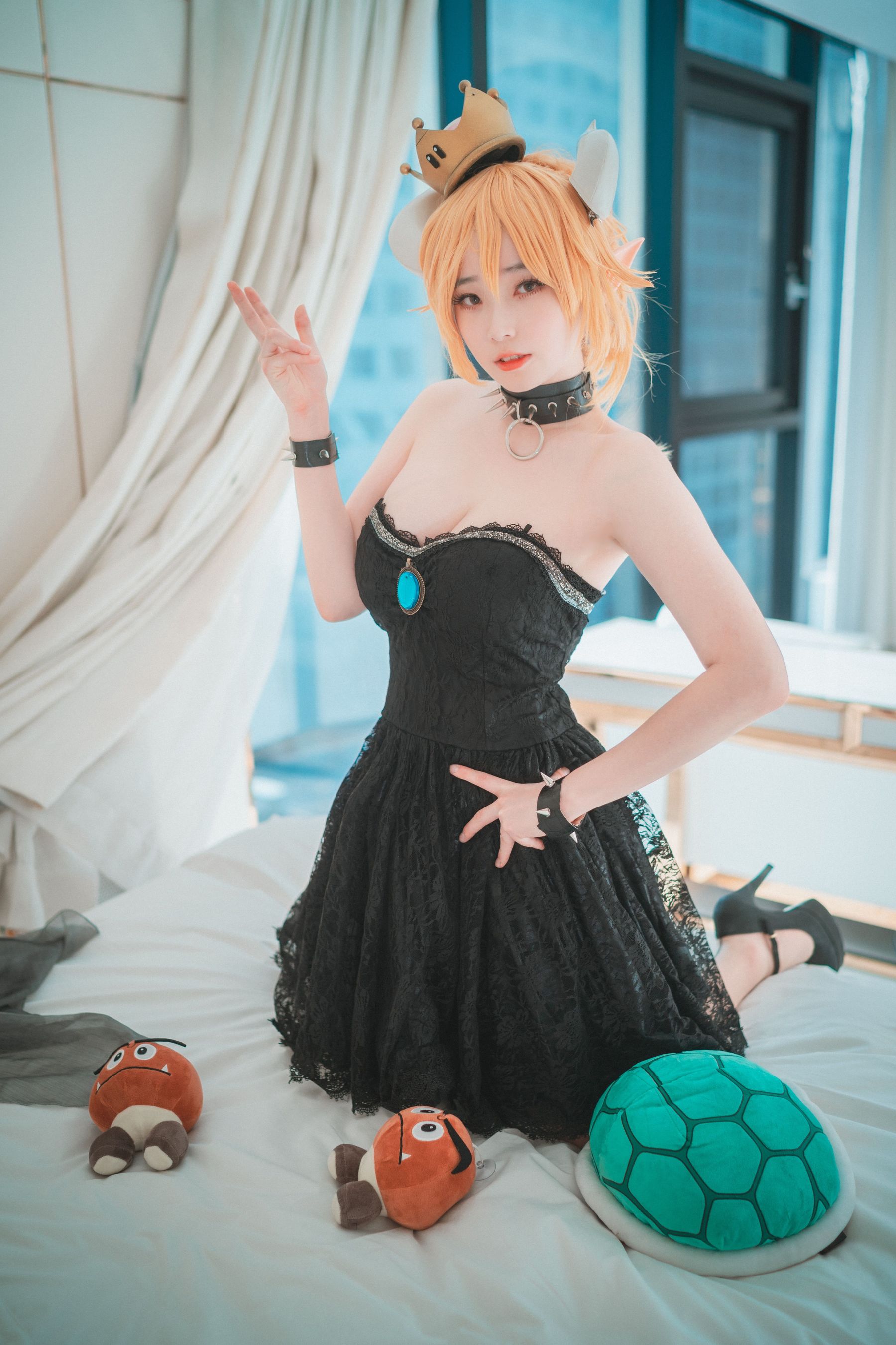 BamBi - Halloween with Bowsette 写真套图-图4