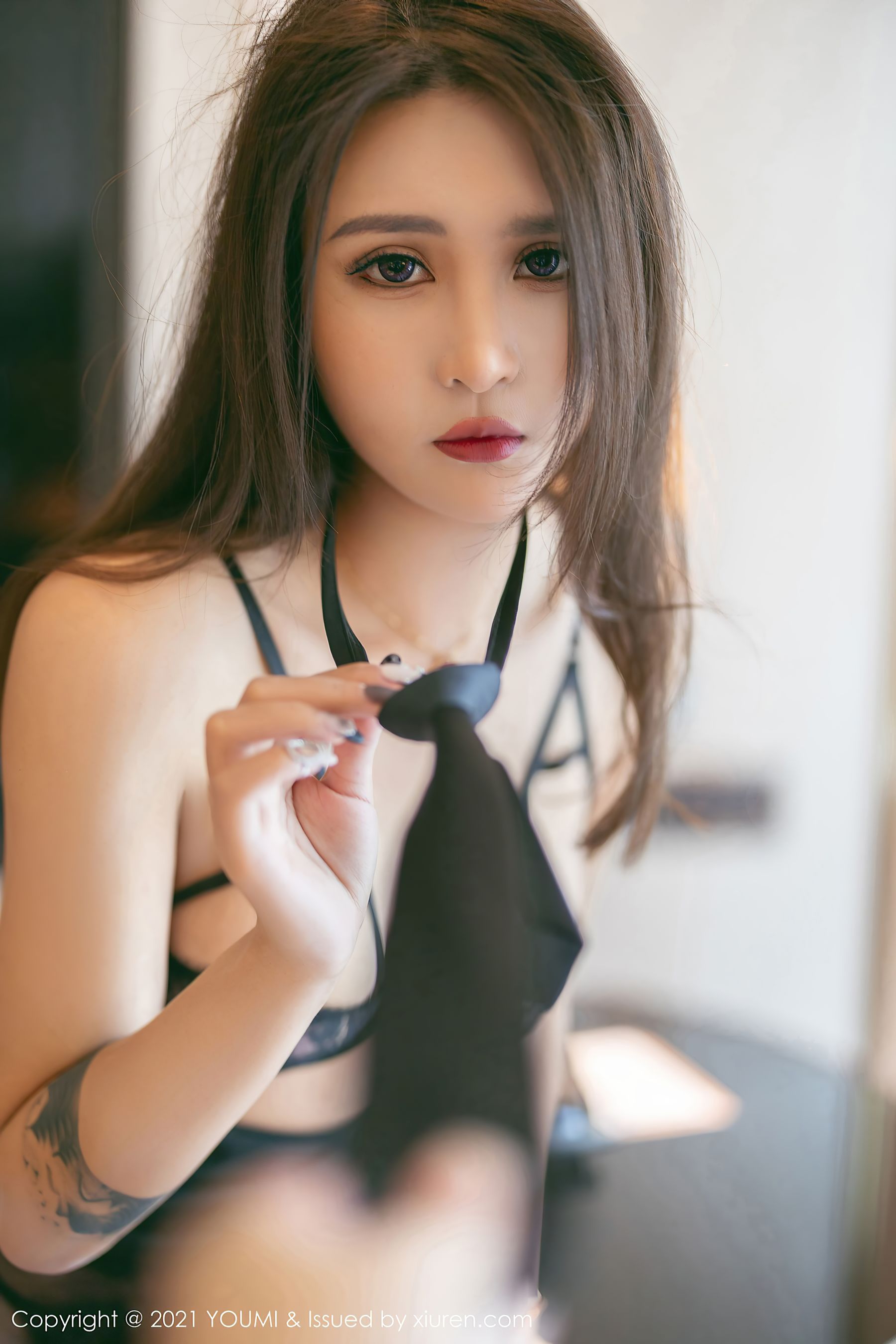 Vol.648 Emily顾奈奈 - 魅惑的黑色精致镂空服饰-图34