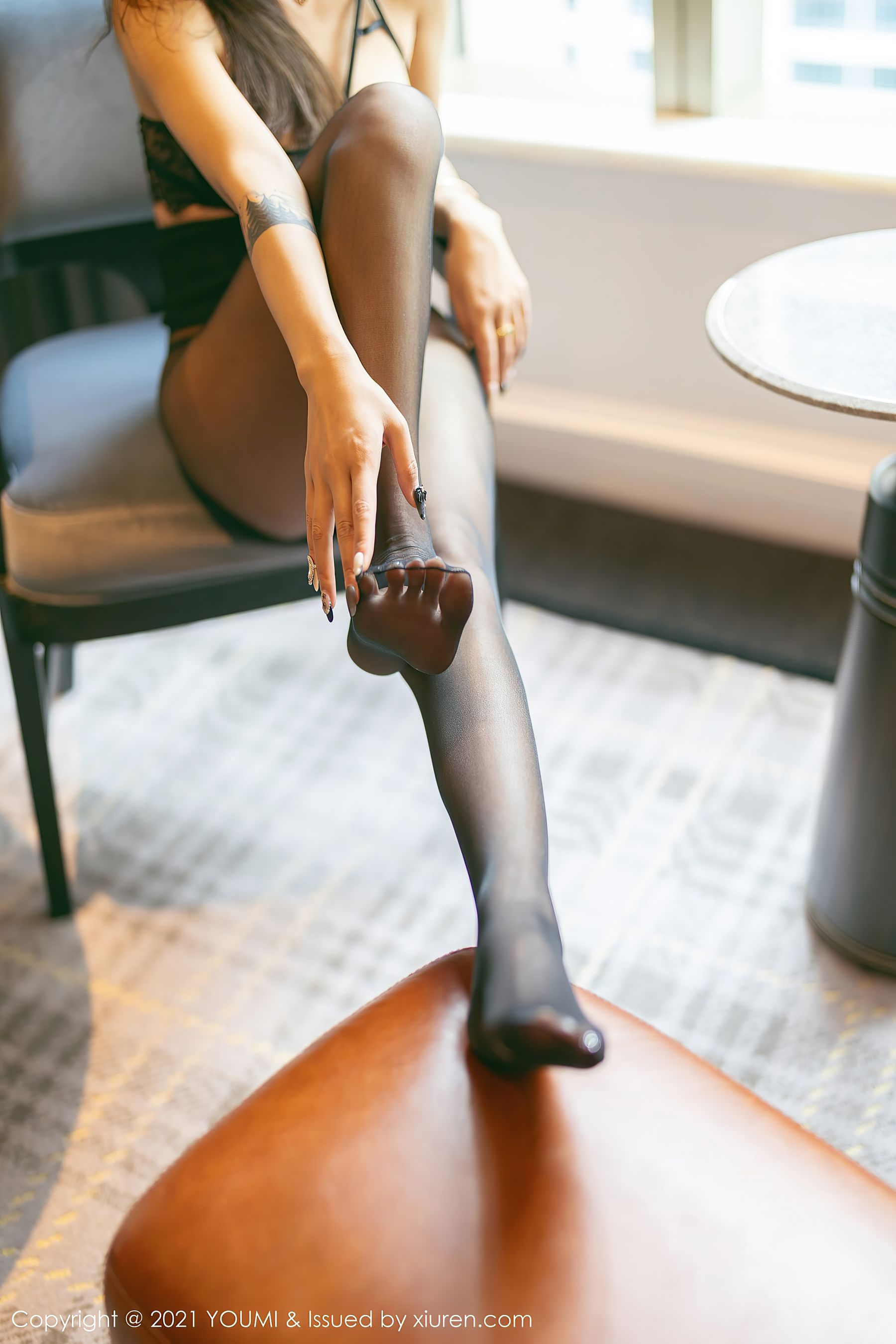 Vol.648 Emily顾奈奈 - 魅惑的黑色精致镂空服饰-图48