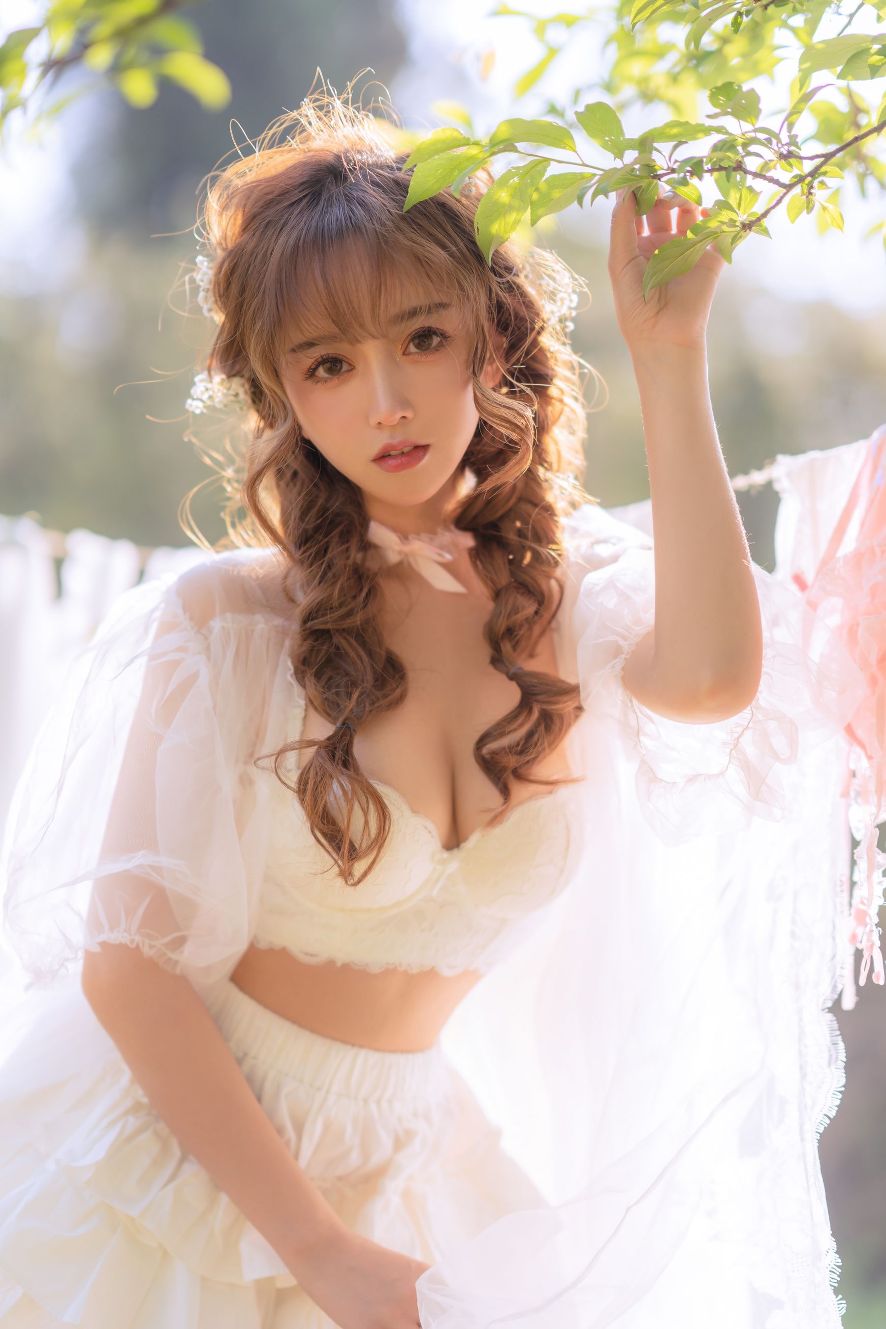 斗鱼米线线sama写真 - 夏日限定 晒衣服-图9