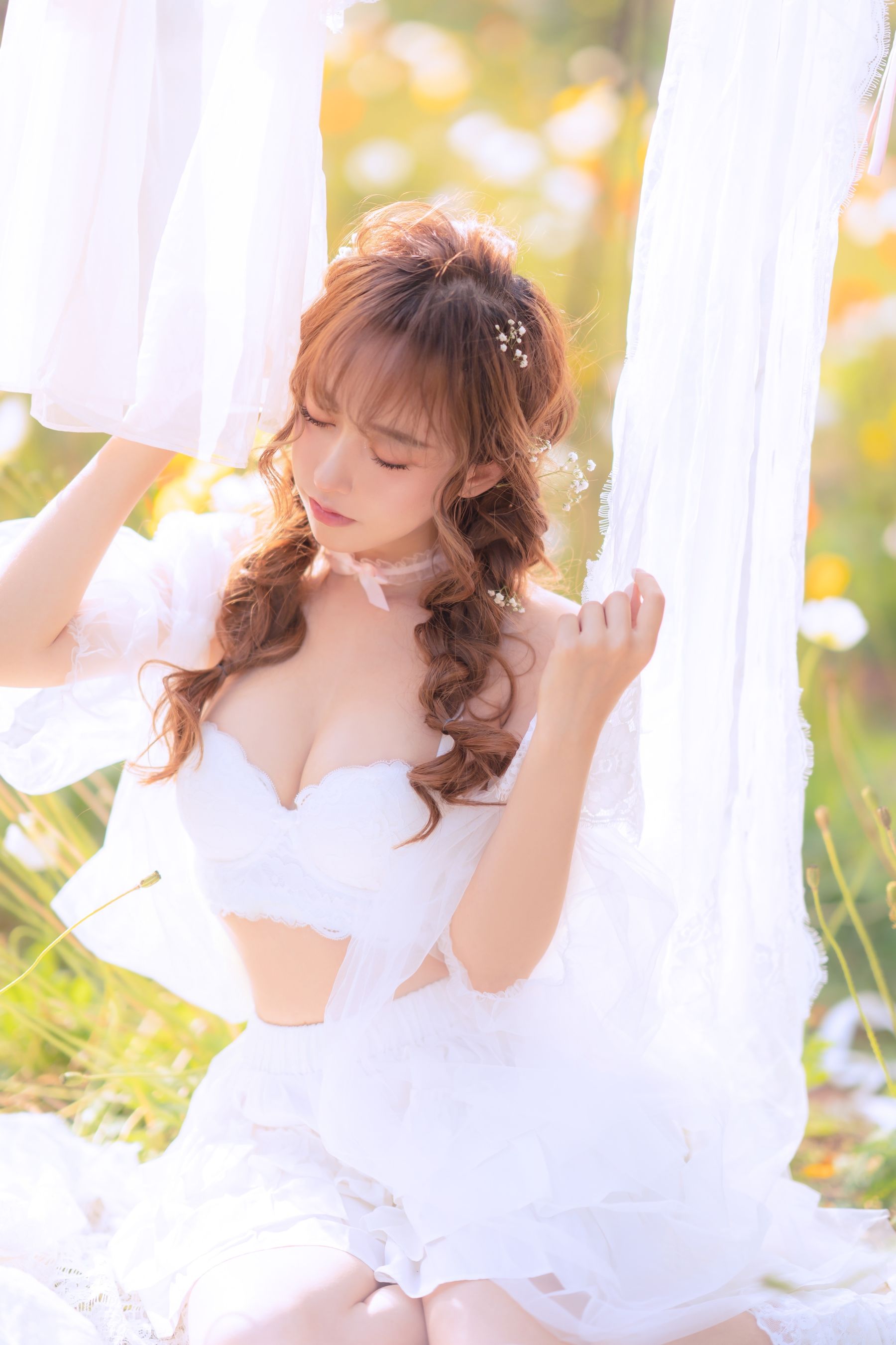 斗鱼米线线sama写真 - 夏日限定 晒衣服-图21