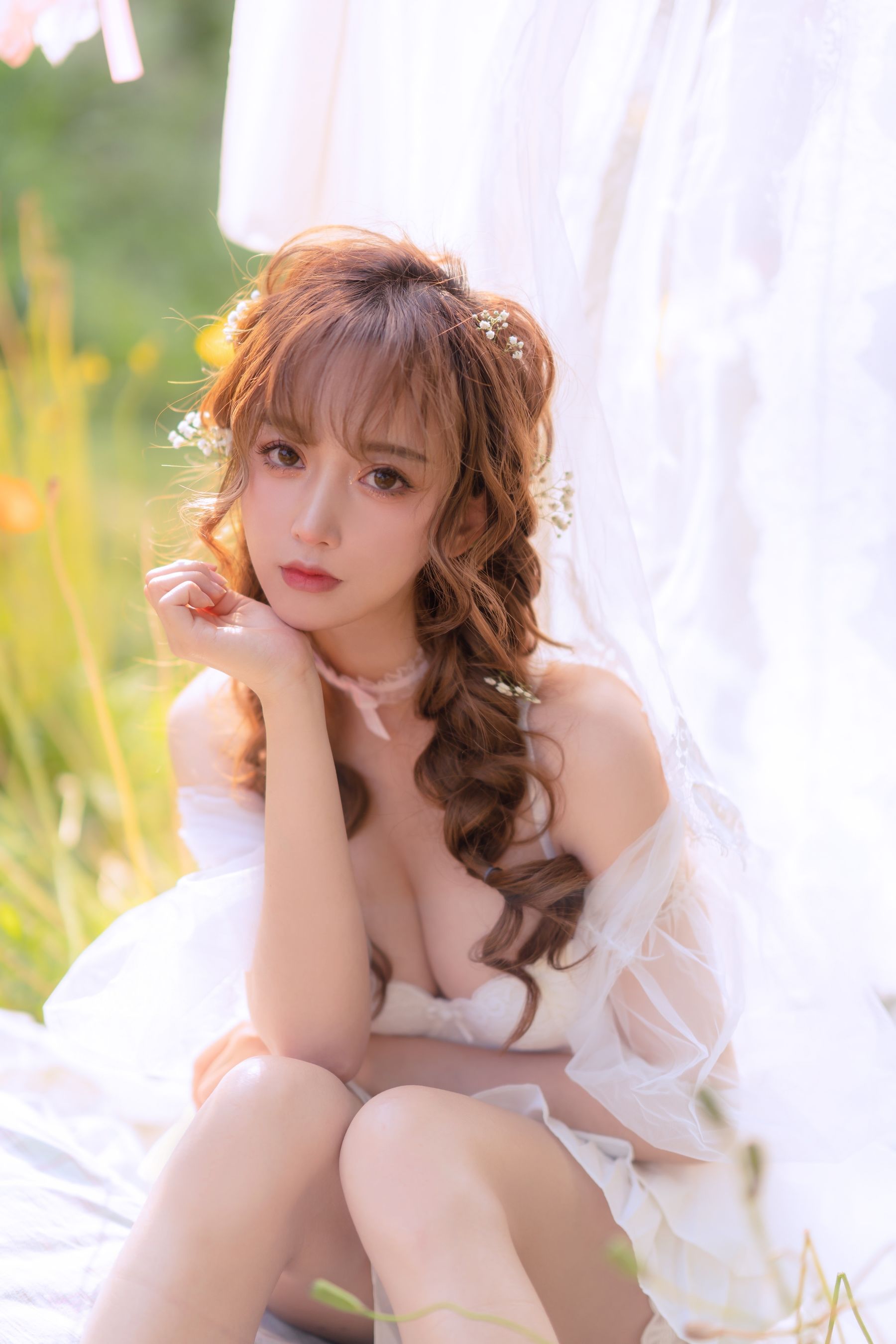 斗鱼米线线sama写真 - 夏日限定 晒衣服-图27