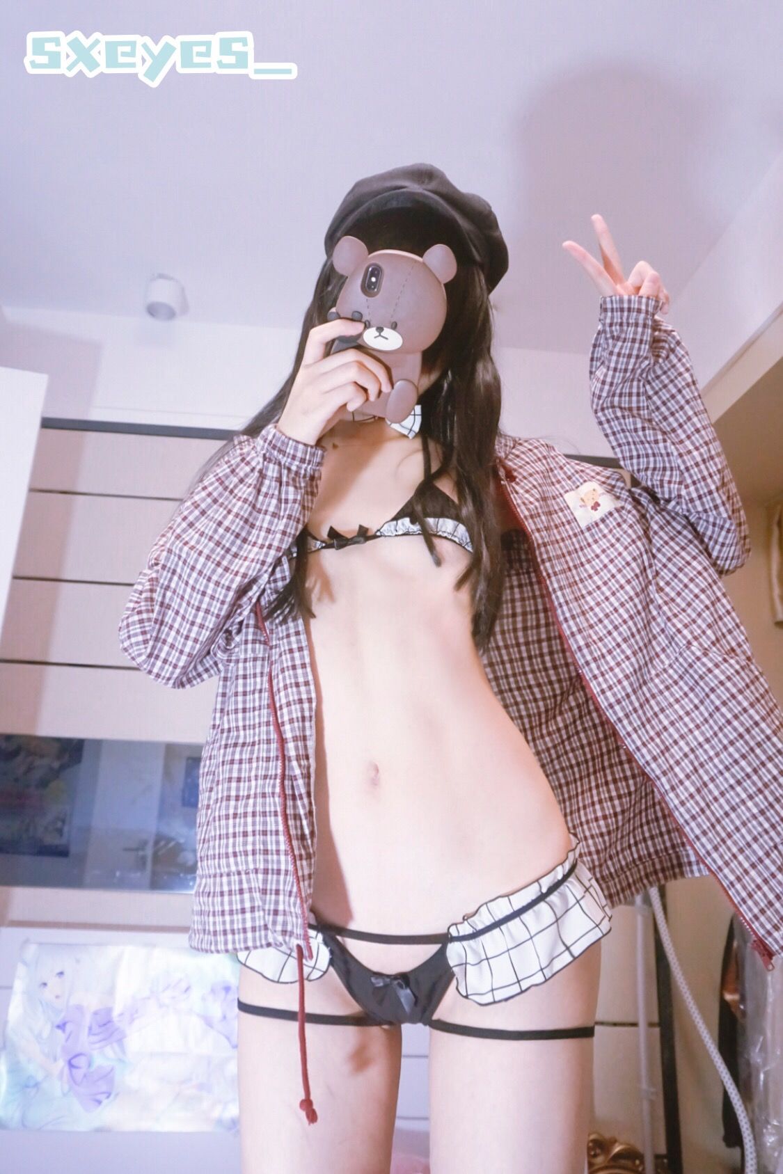 萌妹子眼酱大魔王w - 情趣内衣-图1