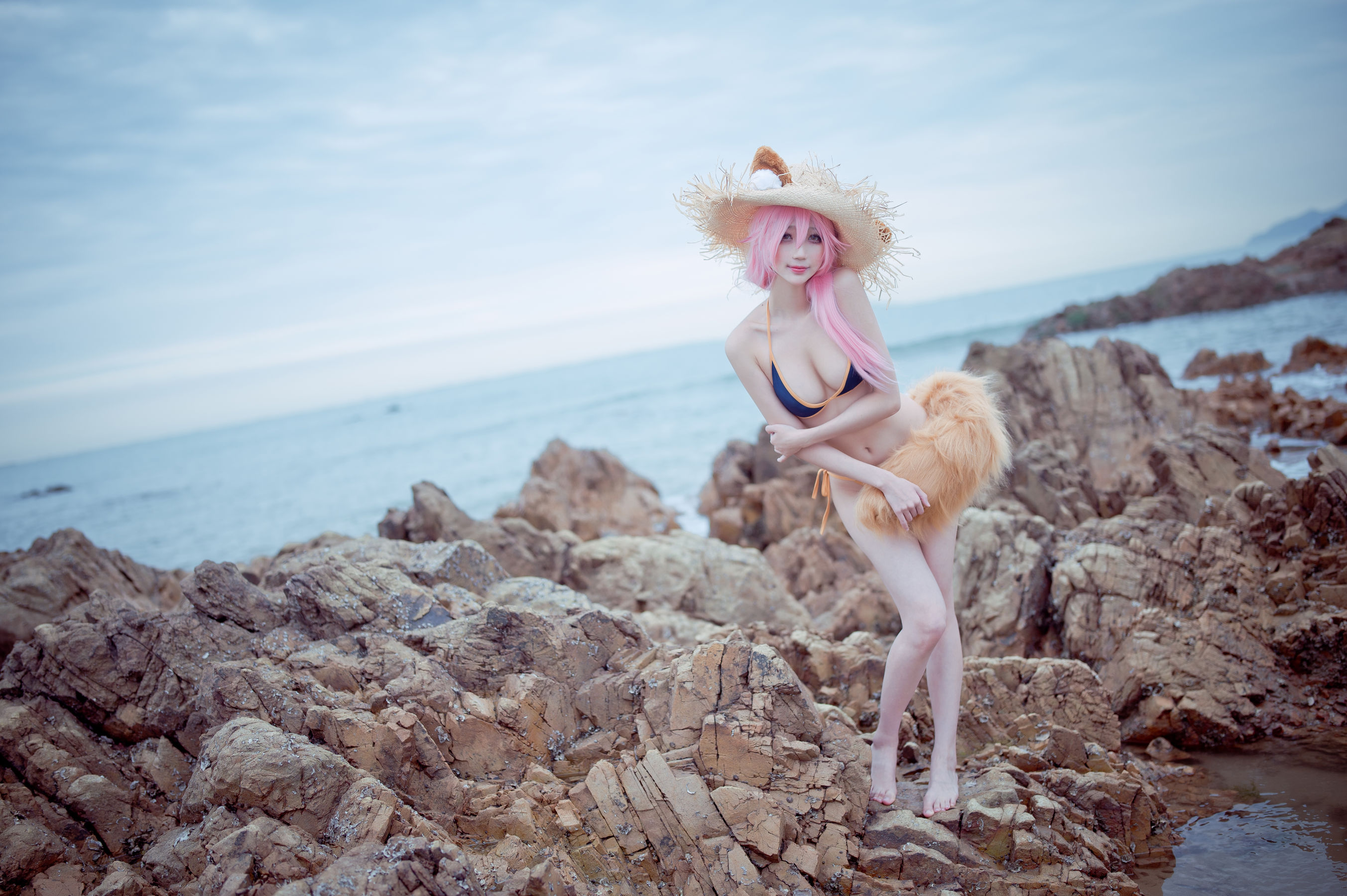 周叽是可爱兔兔 - 小玉泳装-图0