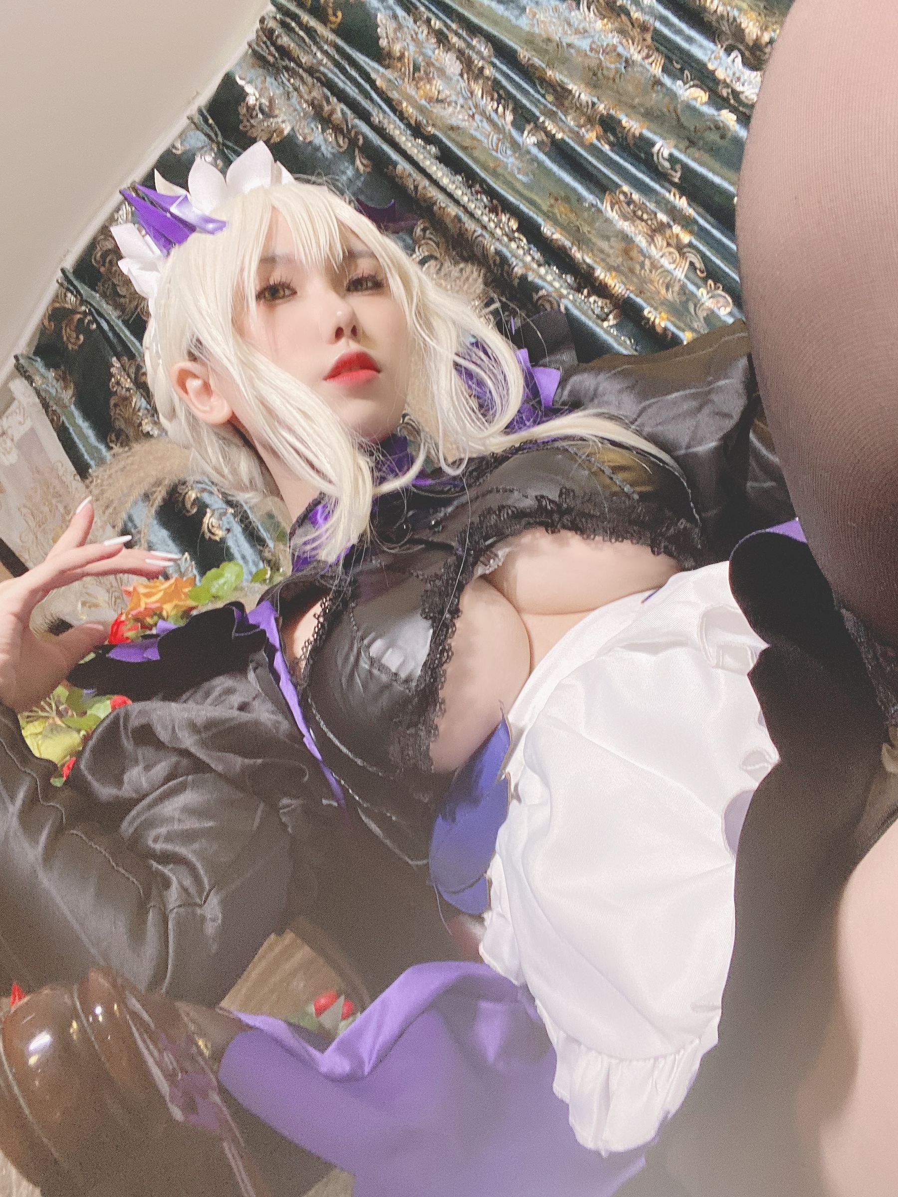 芋圆侑子SJ_ - 黑枪呆女仆自拍-图12