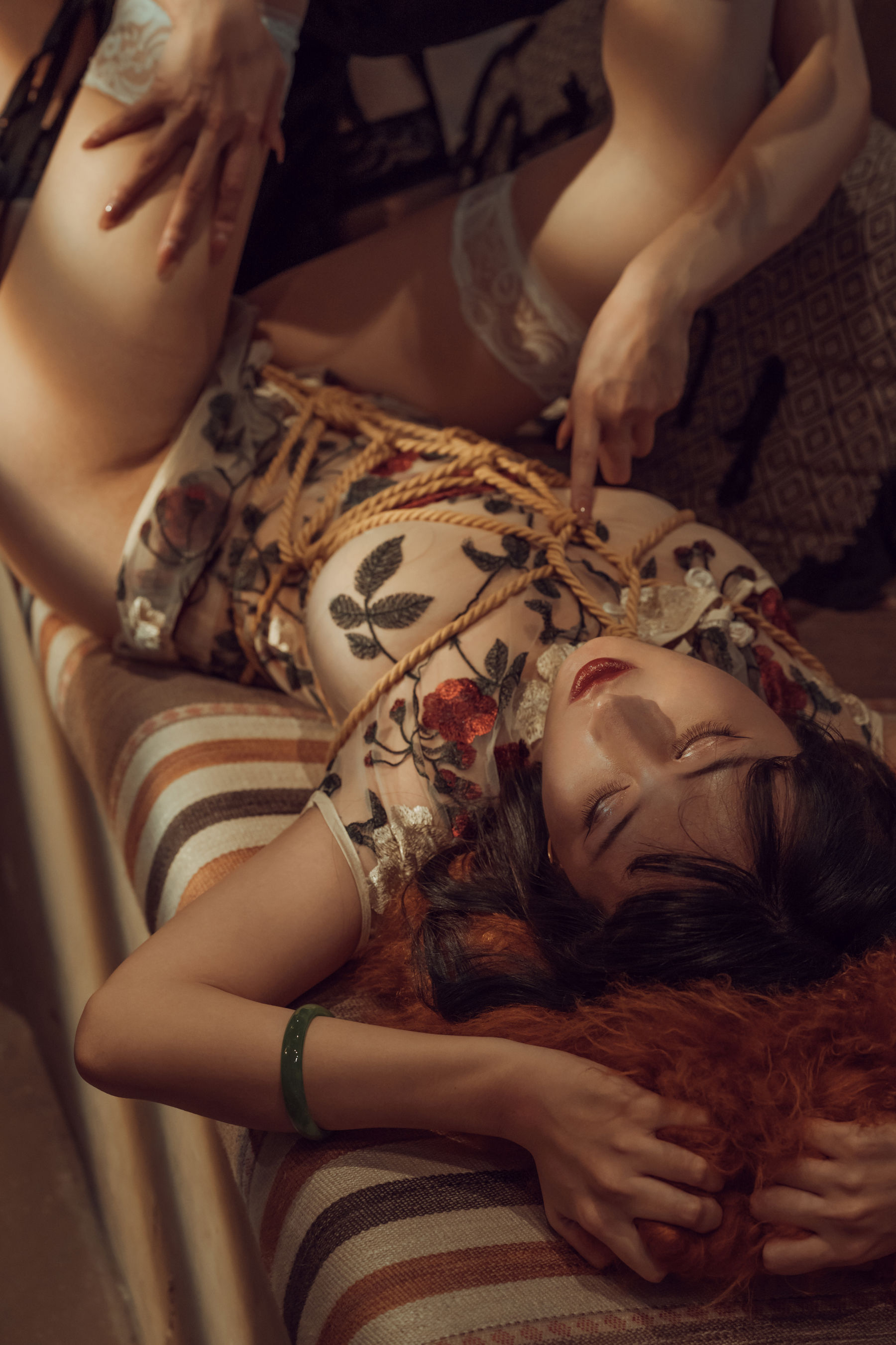 云溪溪 - 捆绑旗袍百合-图29