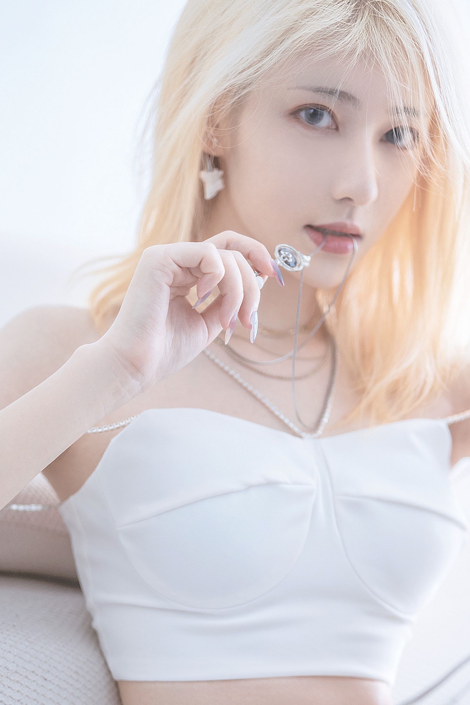 动漫博主南桃Momoko - 白色制服-图7