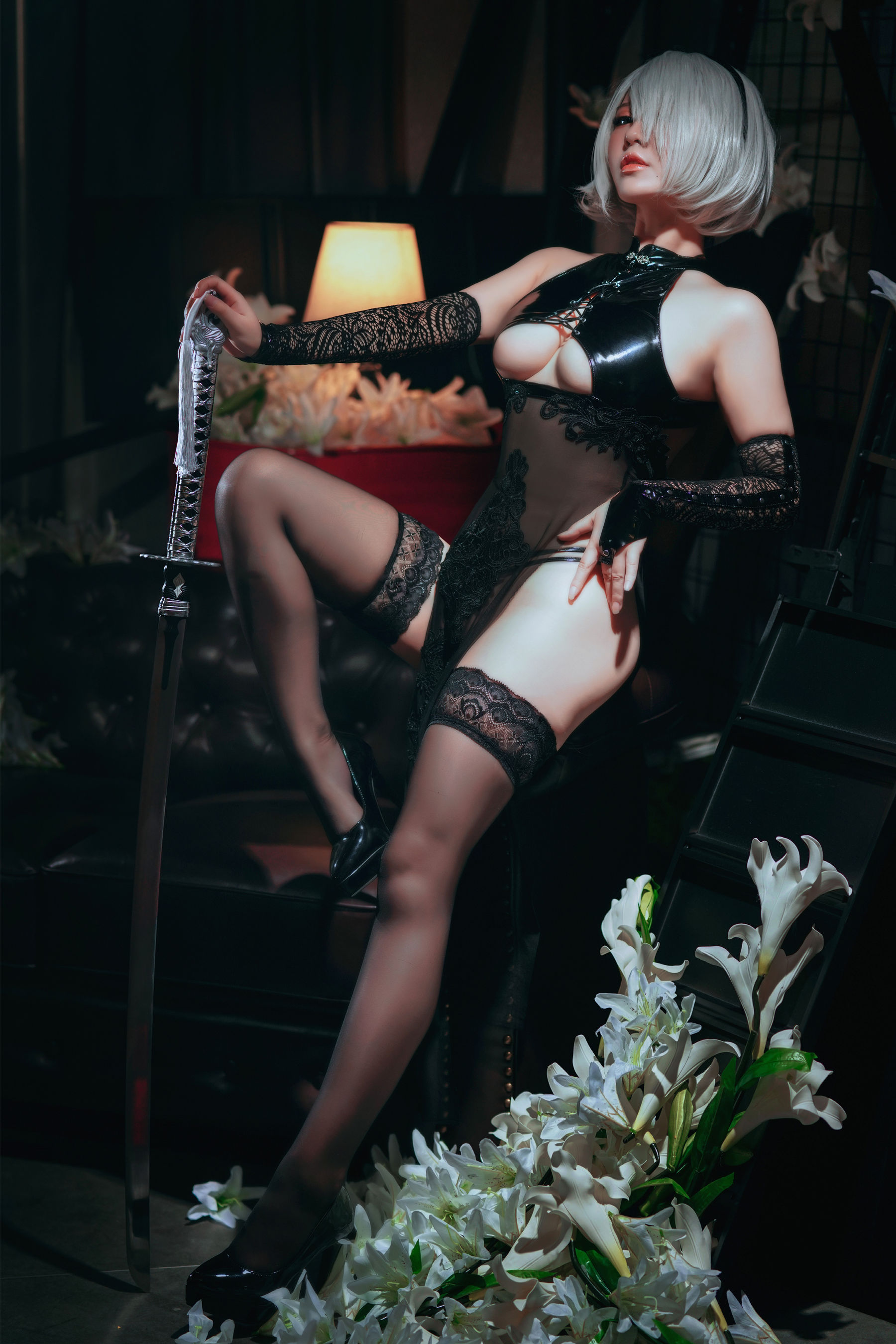 半半子 - 2B靡烟旗袍-图19