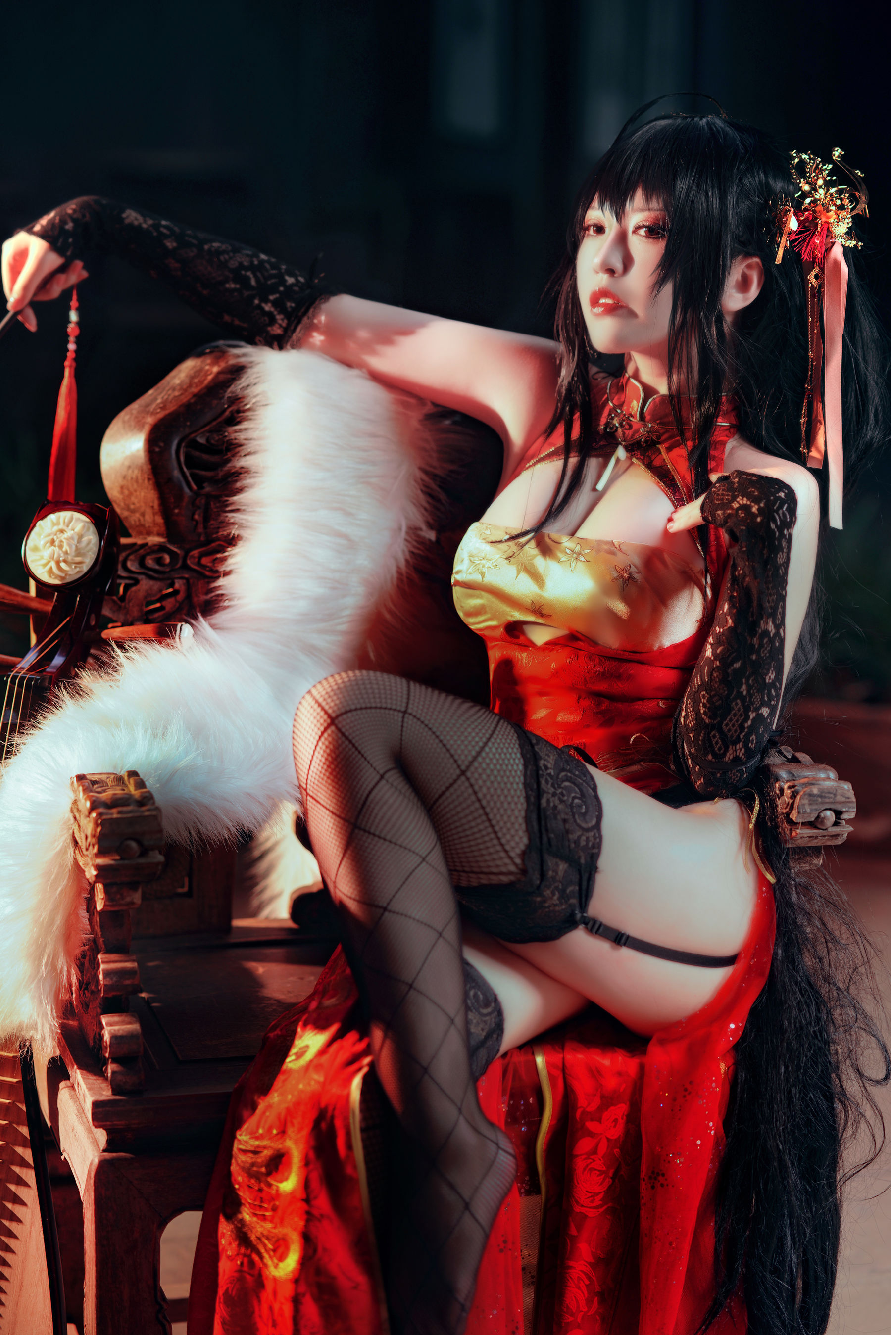 半半子 - 大凤旗袍-图23