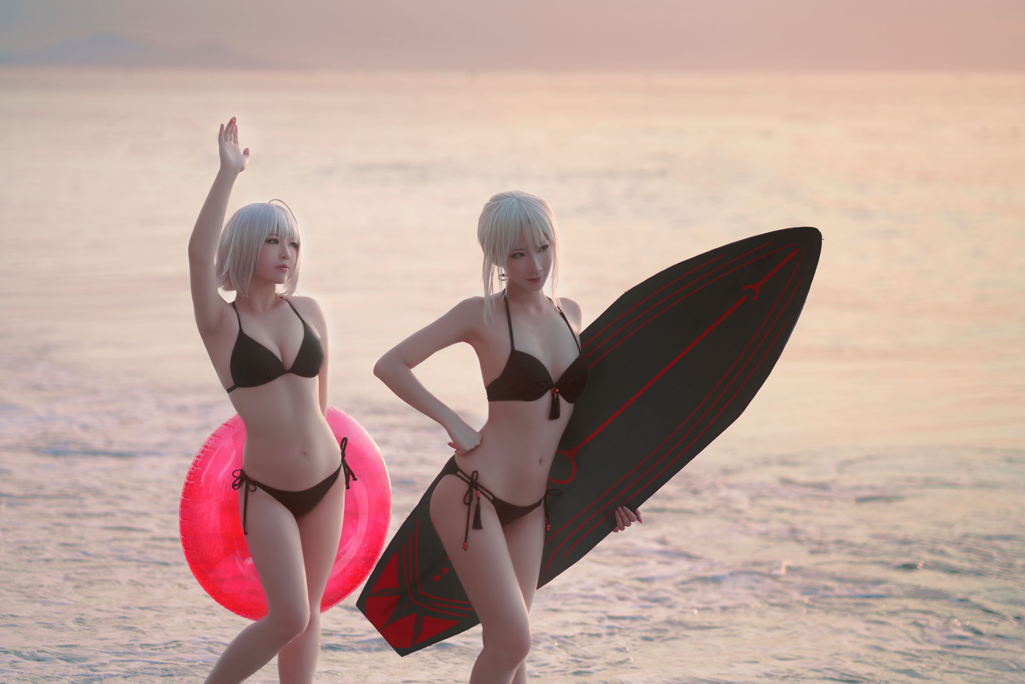 半半子&索索sophia - 海边泳装-图22