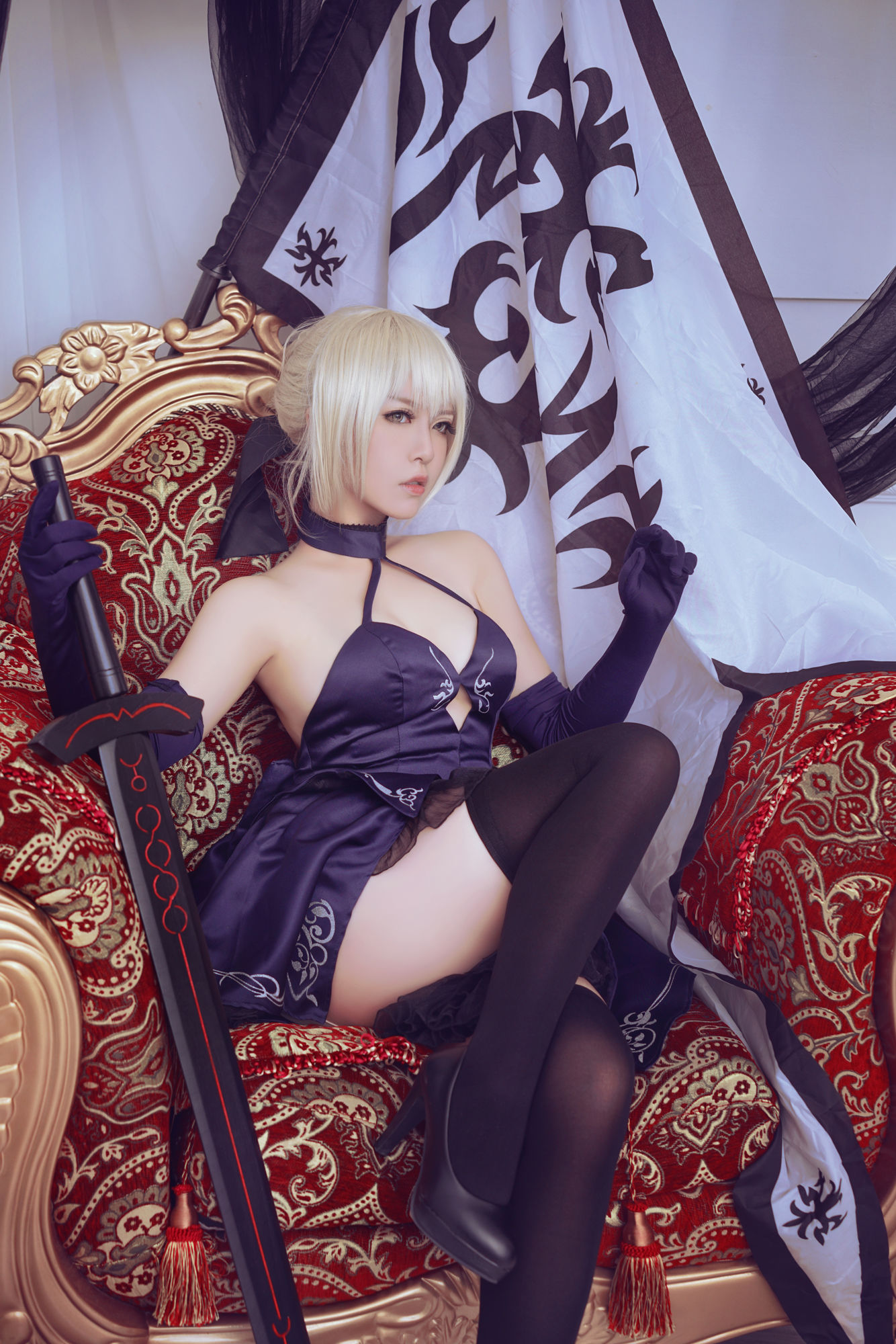 半半子&索索sophia - 黑贞1-图11