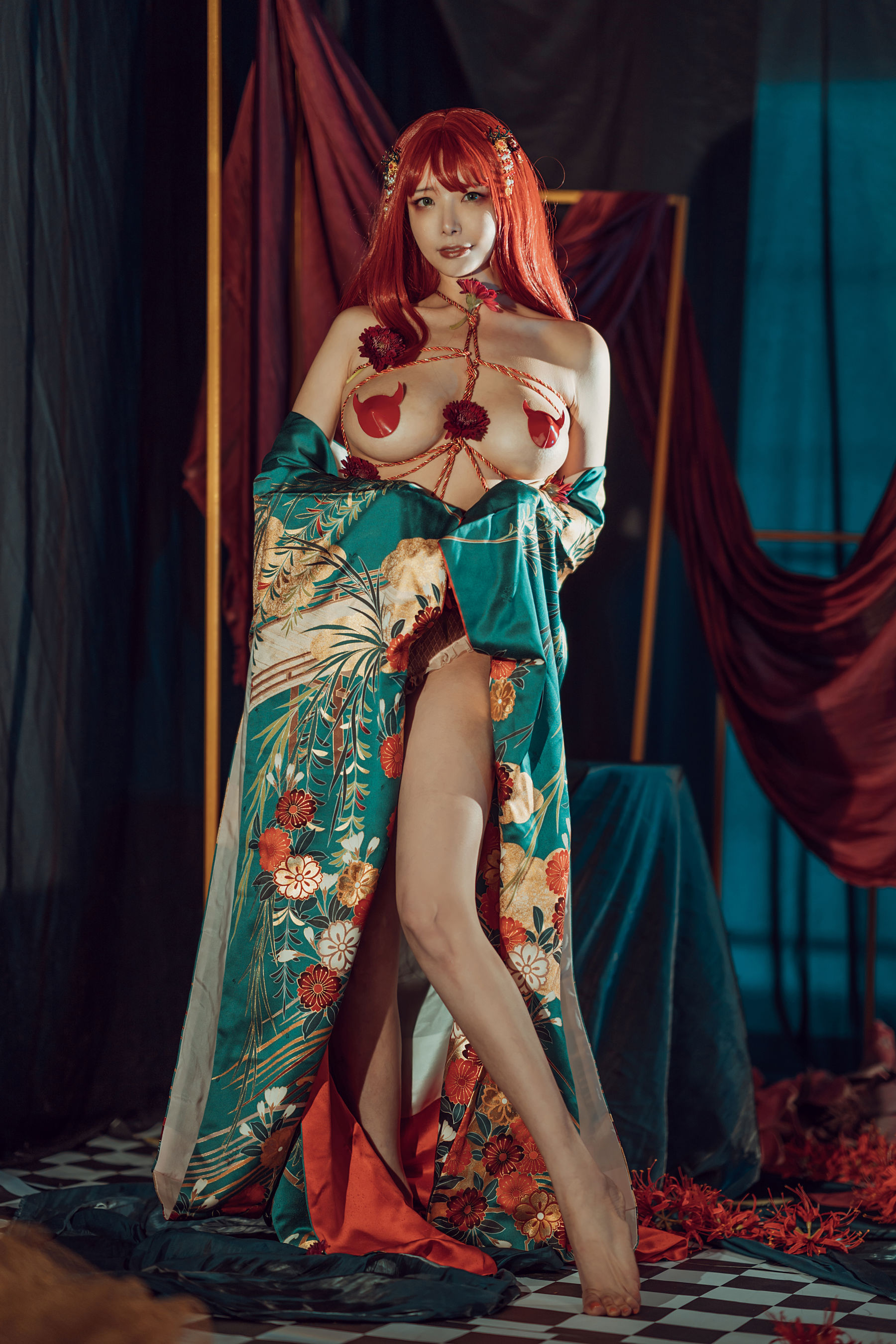 秋和柯基(夏小秋秋秋) - 和服-图2