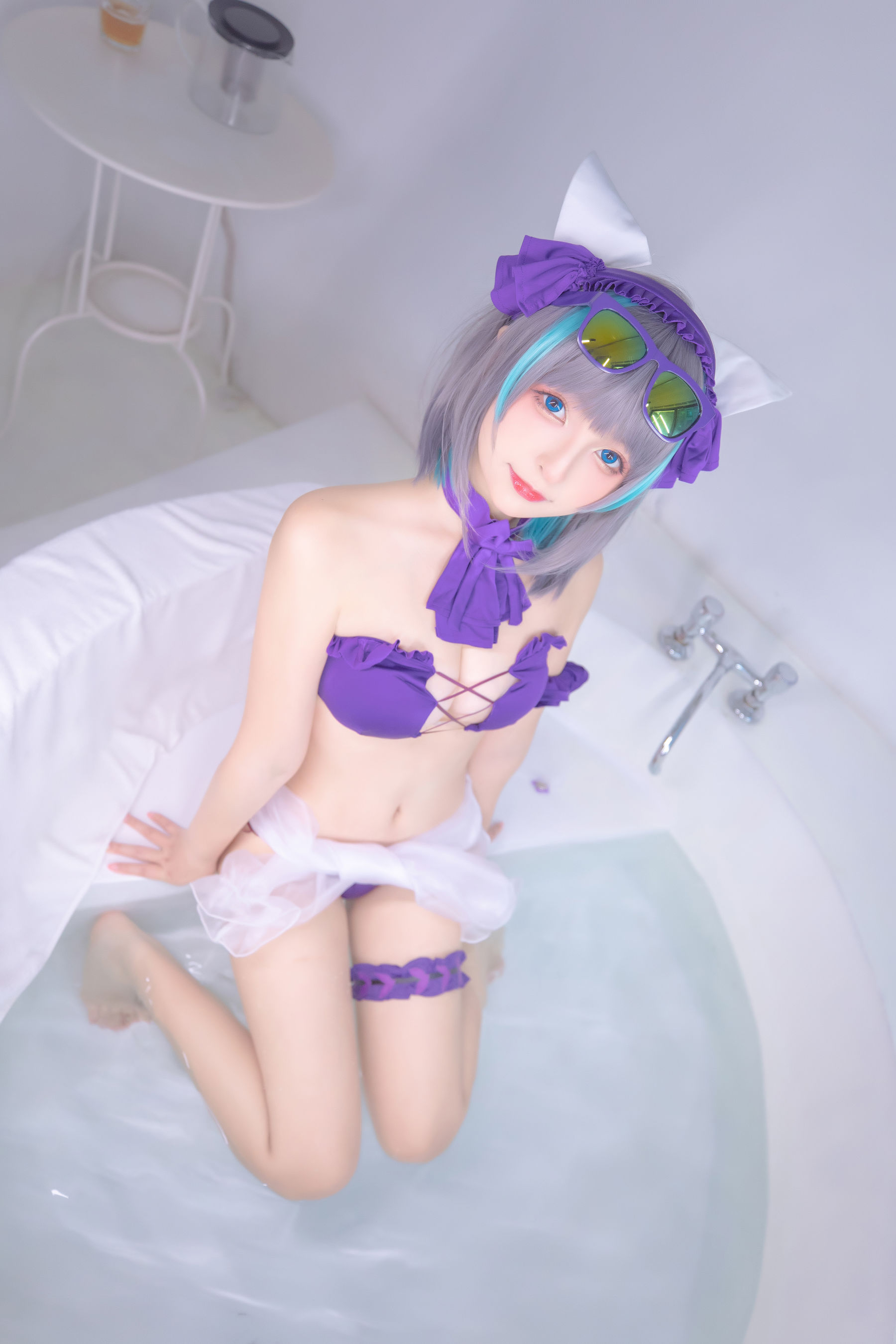 萝莉神楽板真冬 之柴郡 - 纯色庭院-图55