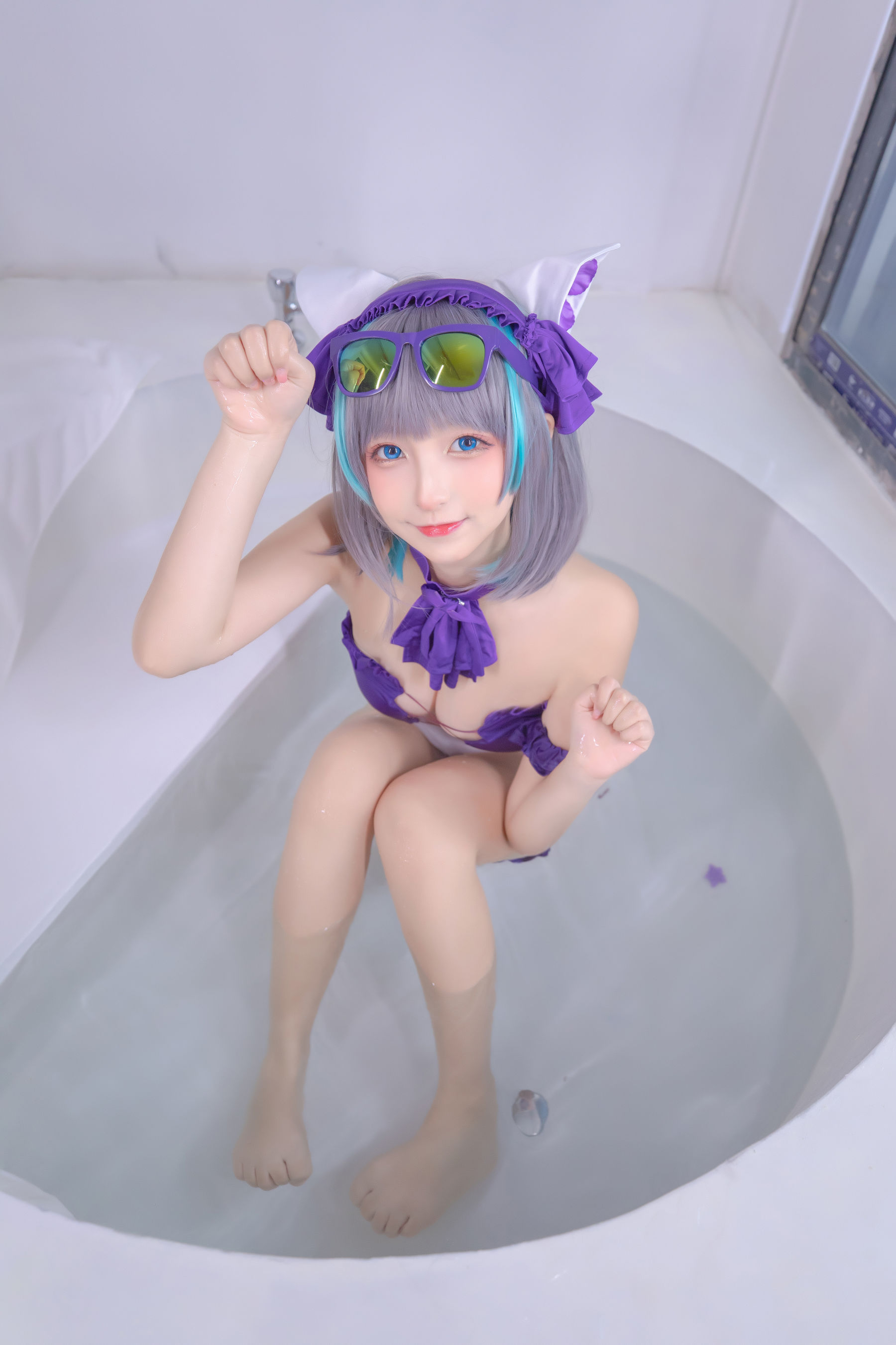 萝莉神楽板真冬 之柴郡 - 纯色庭院-图79