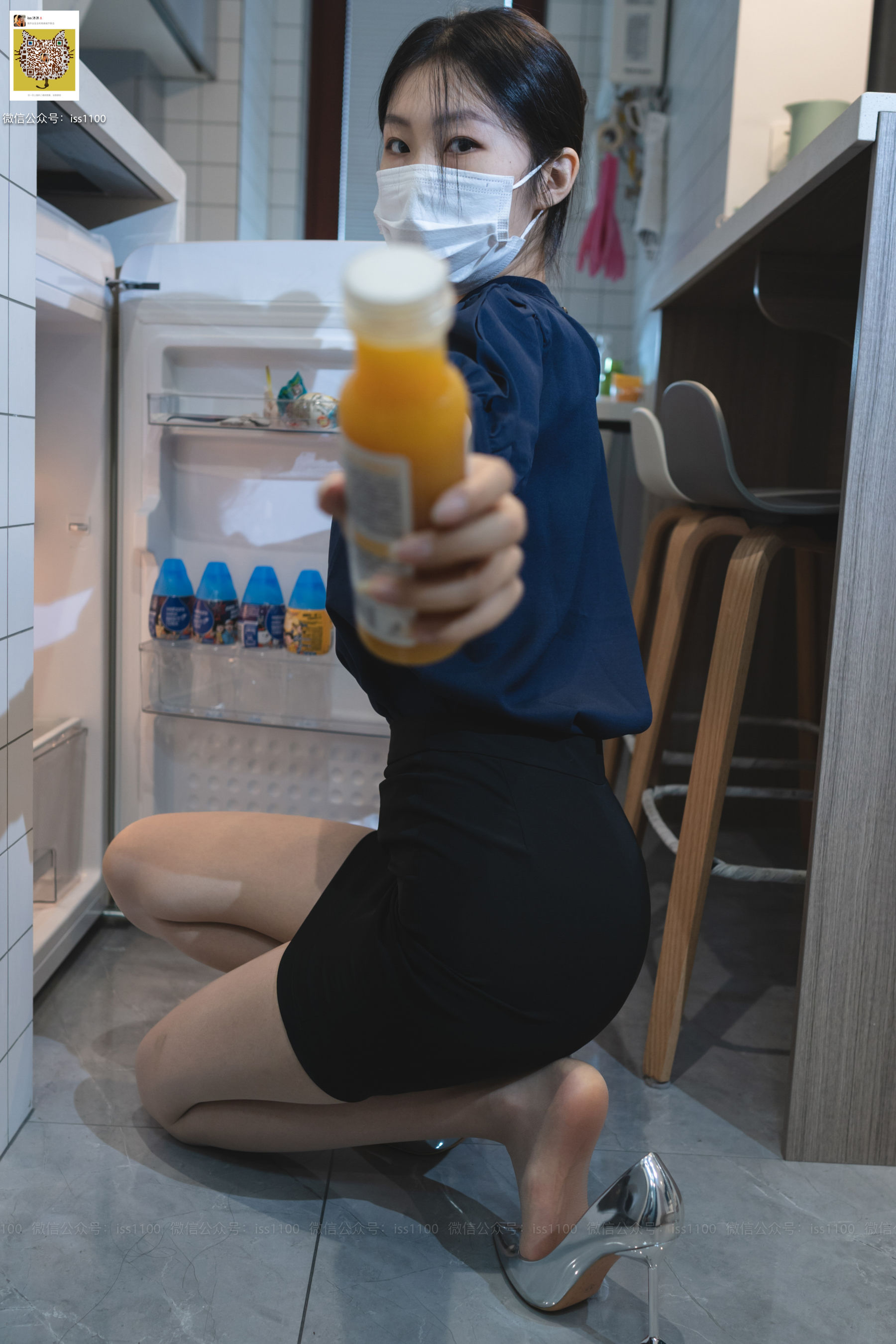 美晗 蓝色衬衫-图17