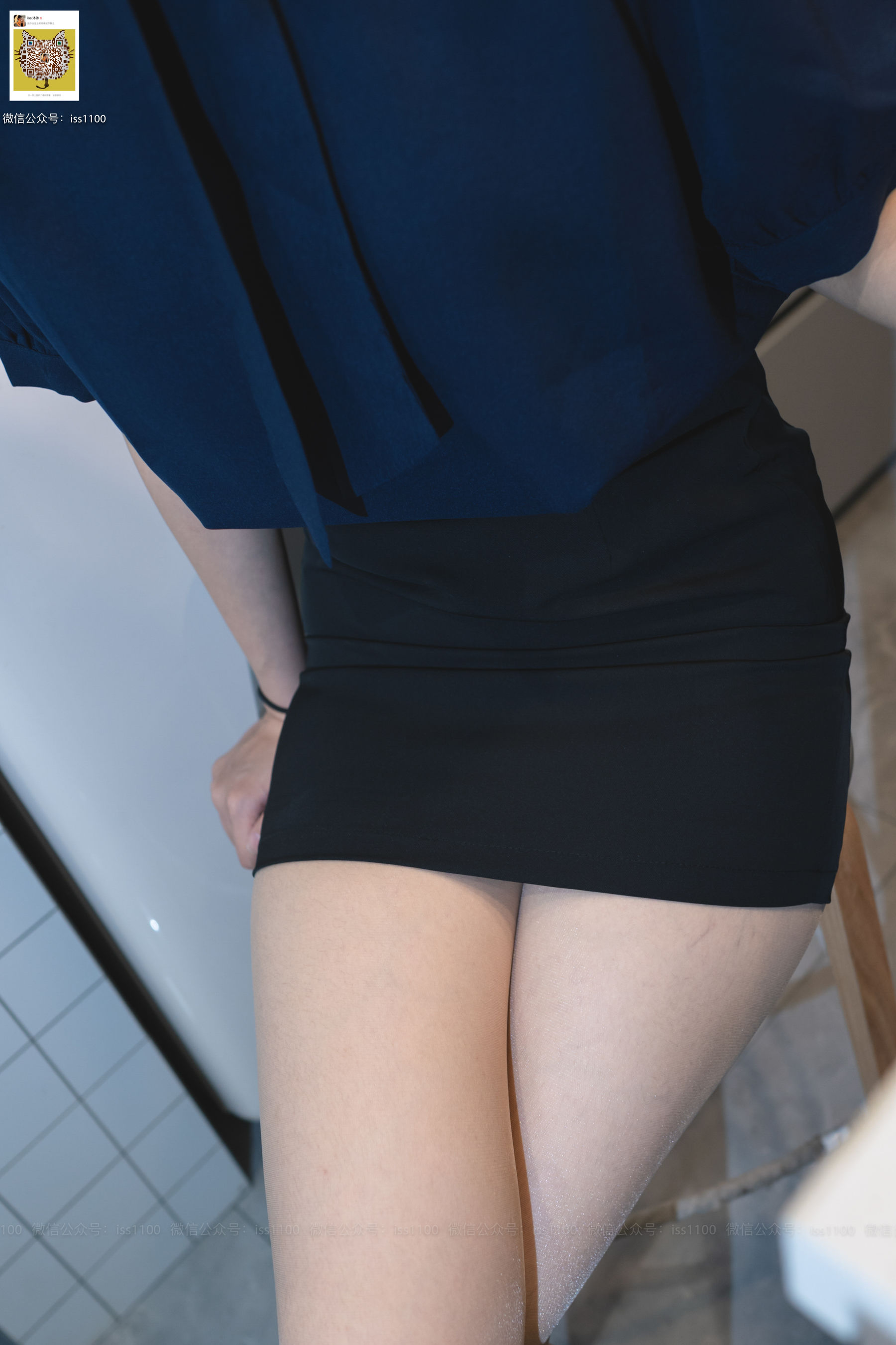 美晗 蓝色衬衫-图25